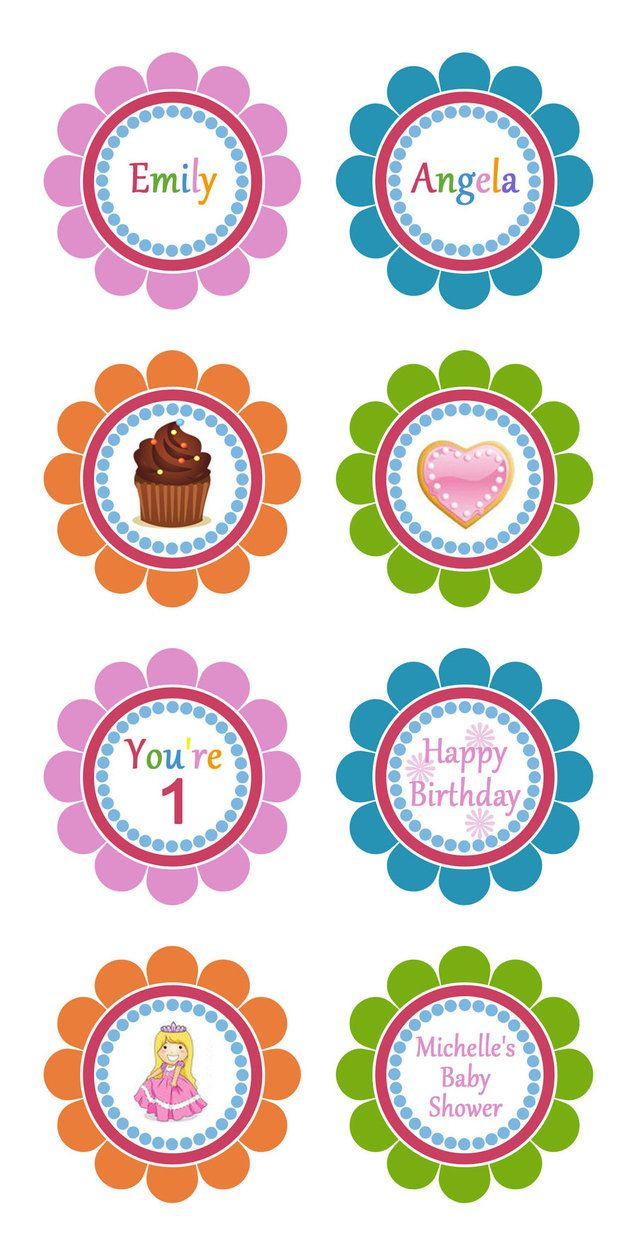 Blank Cupcake Toppers - 10 Free Pdf Printables | Printablee with regard to Cupcake Topper Templates Free Printable