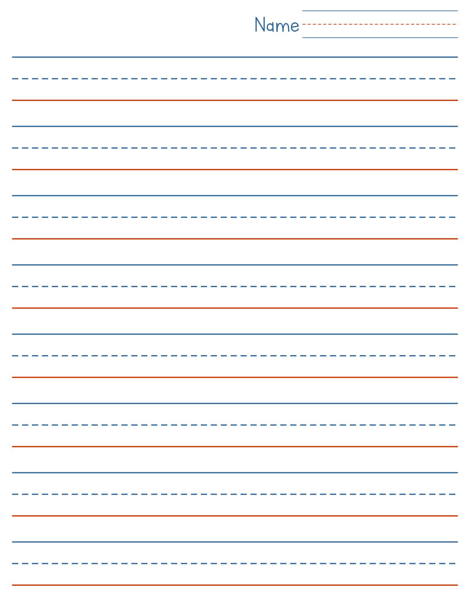Blank Handwriting Sheet For Children - Worksheets Library pertaining to Blank Handwriting Worksheets Printable Free