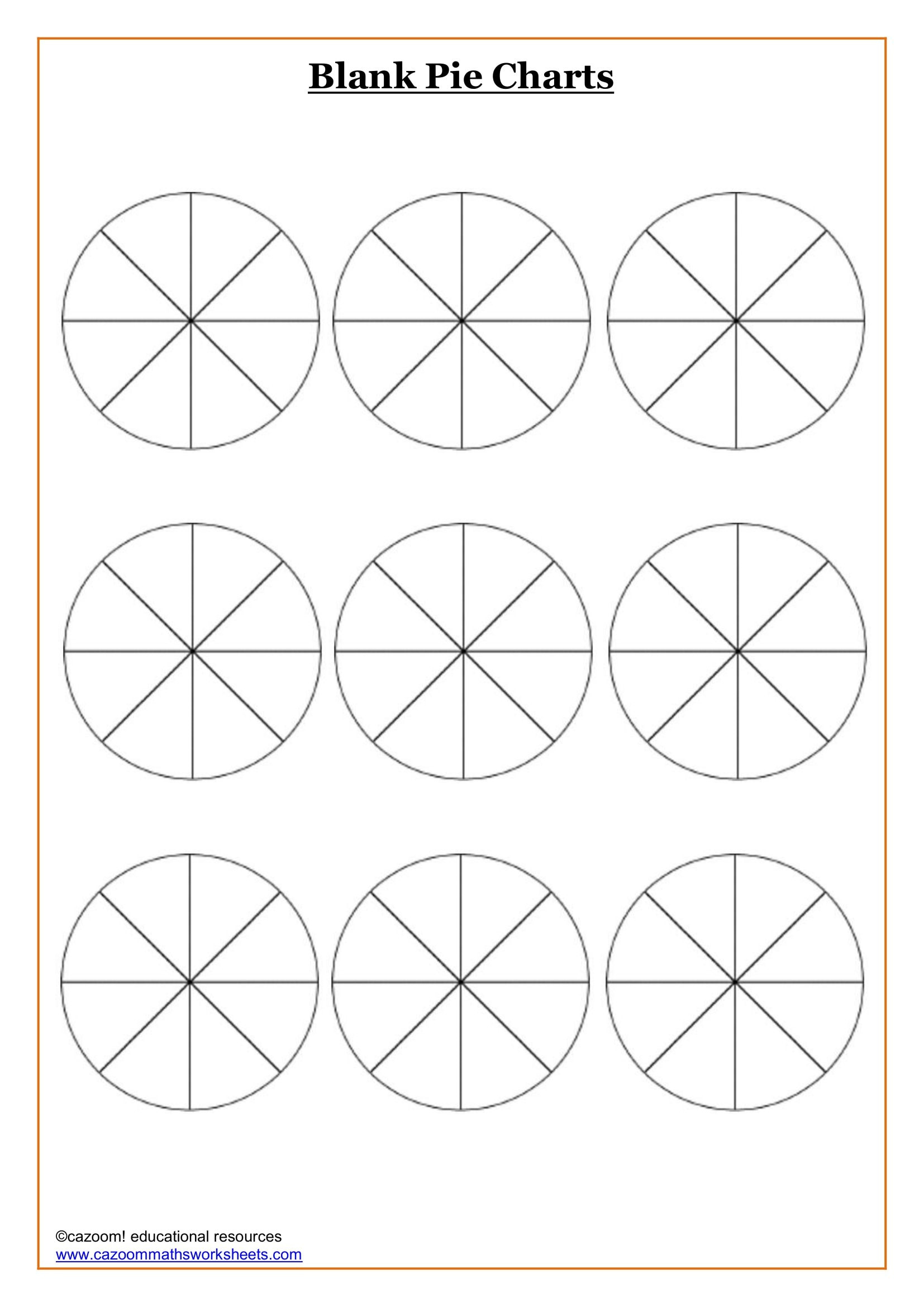 Blank Pie Charts Resource (Free Download) in Free Printable Pie Chart