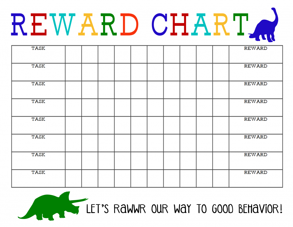 Blank Reward Chart Printable - The Girl Creative with Free Printable Reward Charts For 2 Year Olds