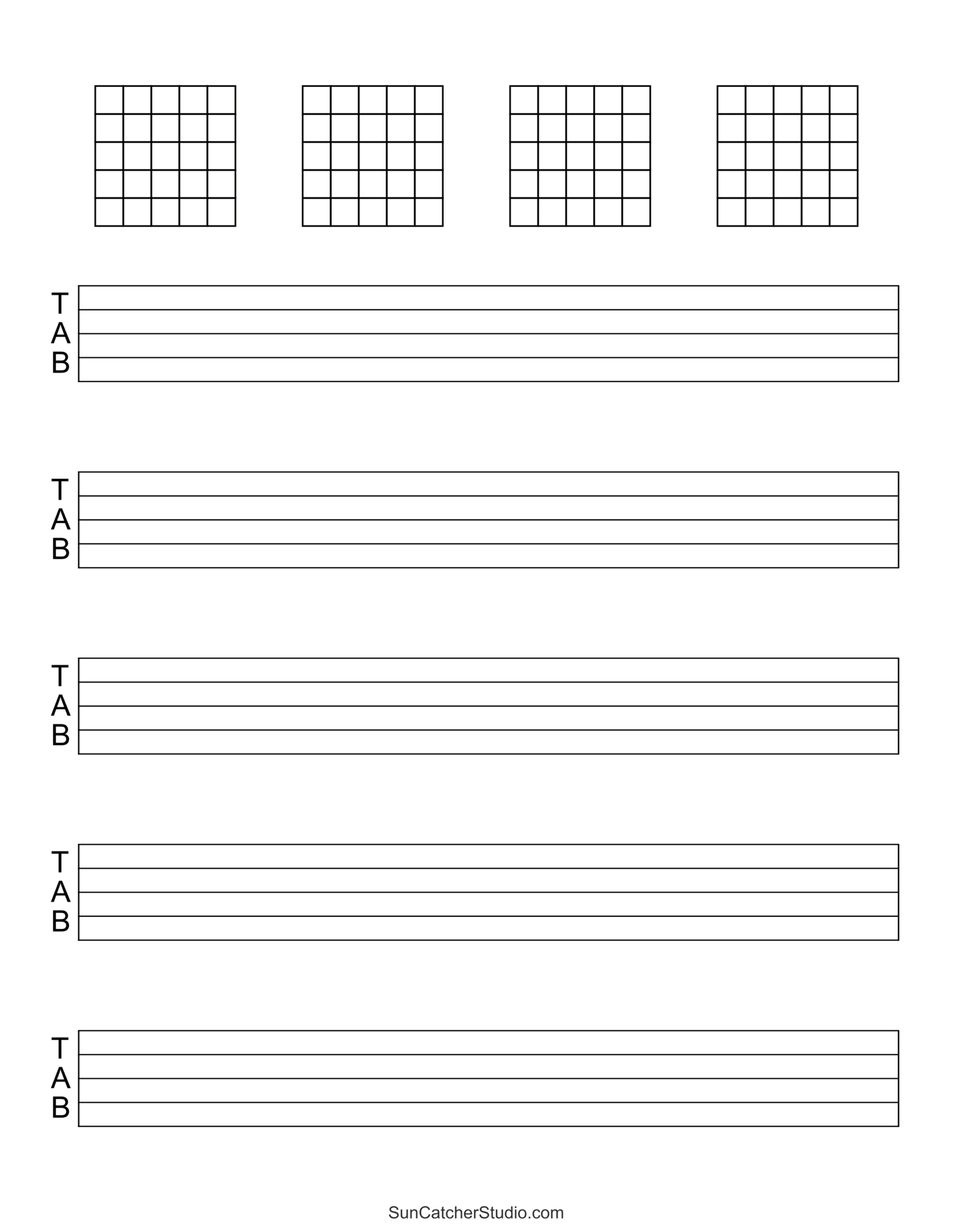 Blank Sheet Music (Free Printable Staff Paper) – Free Printables throughout Free Printable Music Sheets Pdf