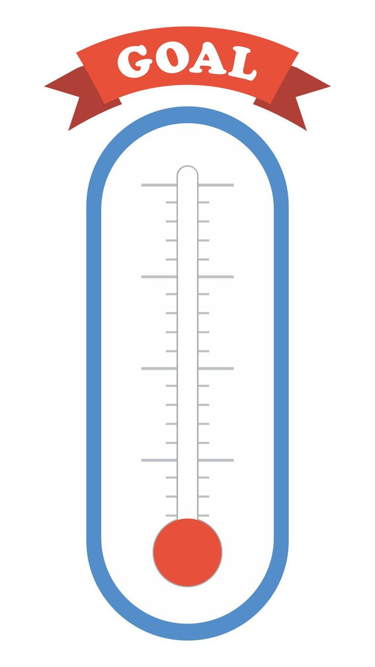 Blank Thermometer - 10 Free Pdf Printables | Printablee within Free Printable Goal Thermometer Template