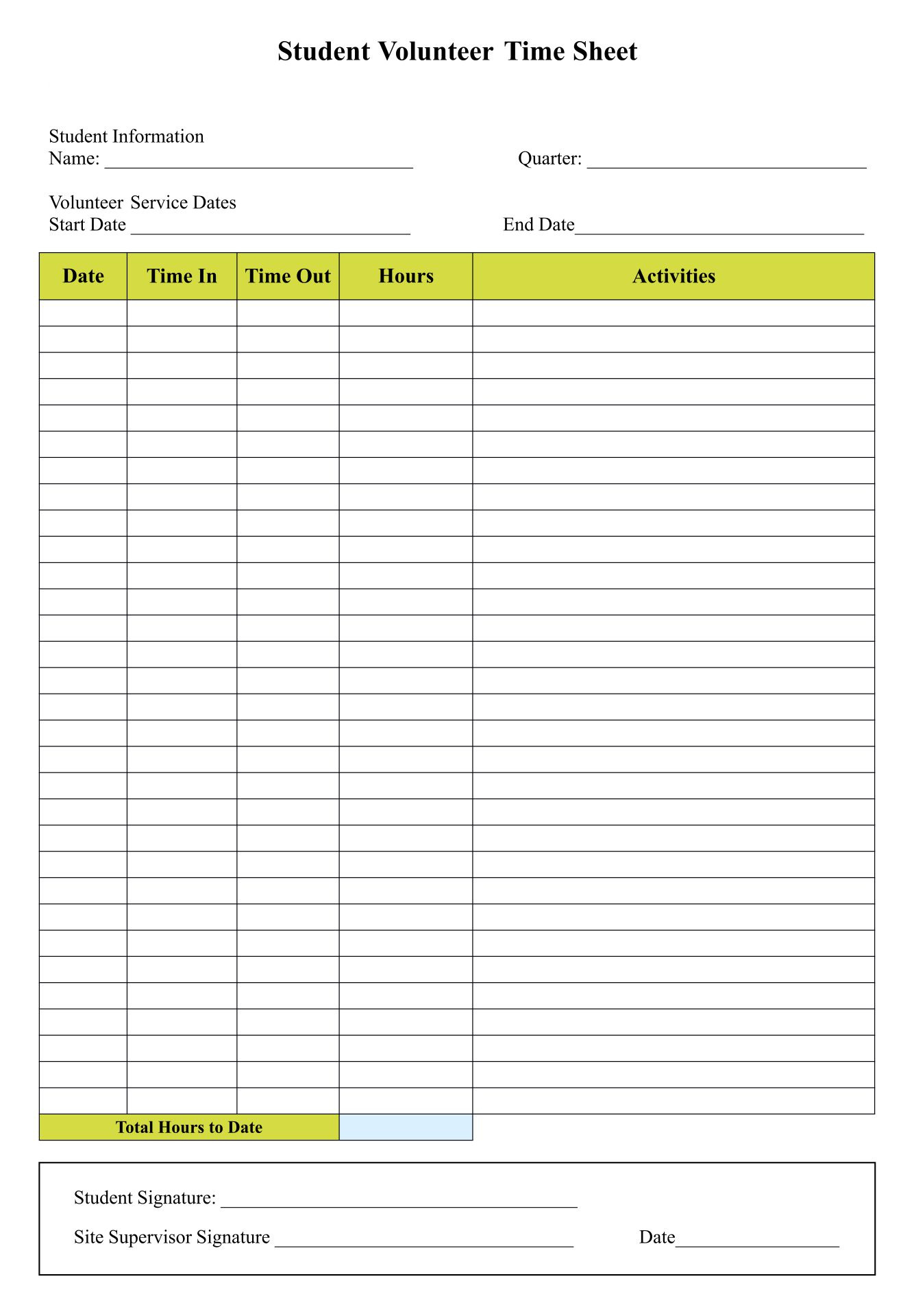 Blank Timesheets - 10 Free Pdf Printables | Printablee with regard to Free Printable Blank Time Sheets