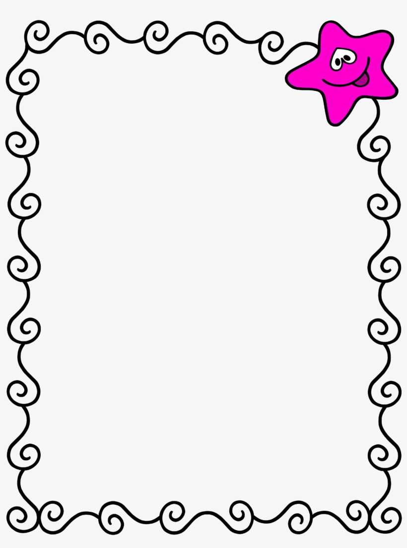 Border Design For Scrapbook Transparent Png - 2550X3300 - Free with Free Printable Borders For Scrapbooking
