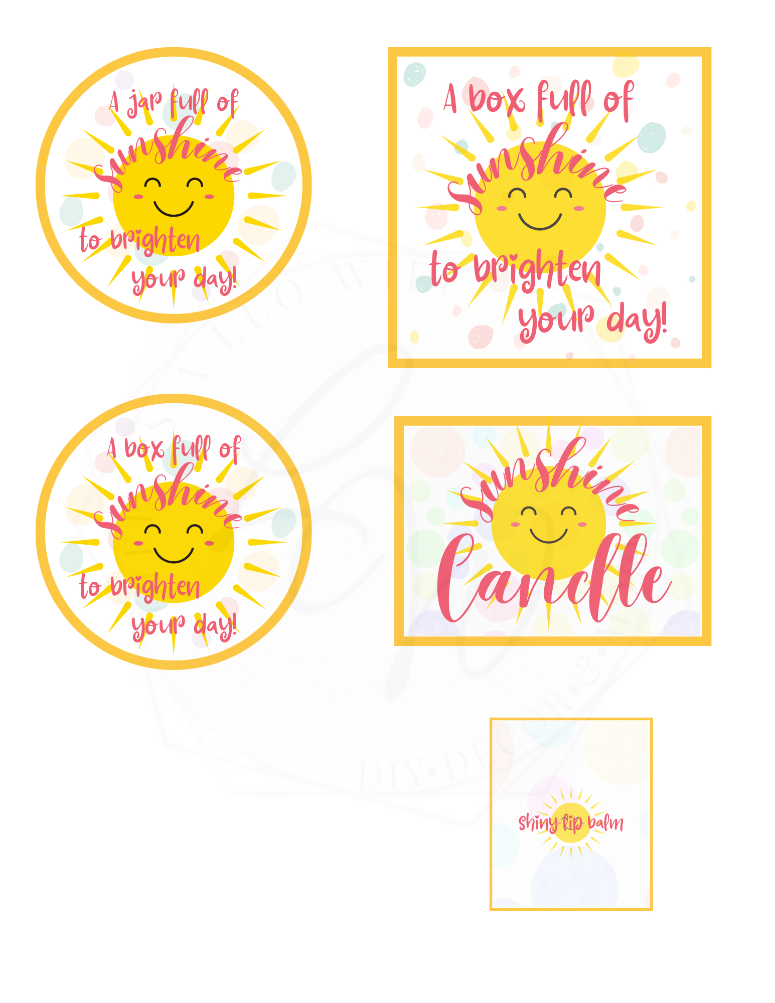 Box Full Of Sunshine Idea With Free Printables - Life As A Leo Wife within Box Of Sunshine Free Printable