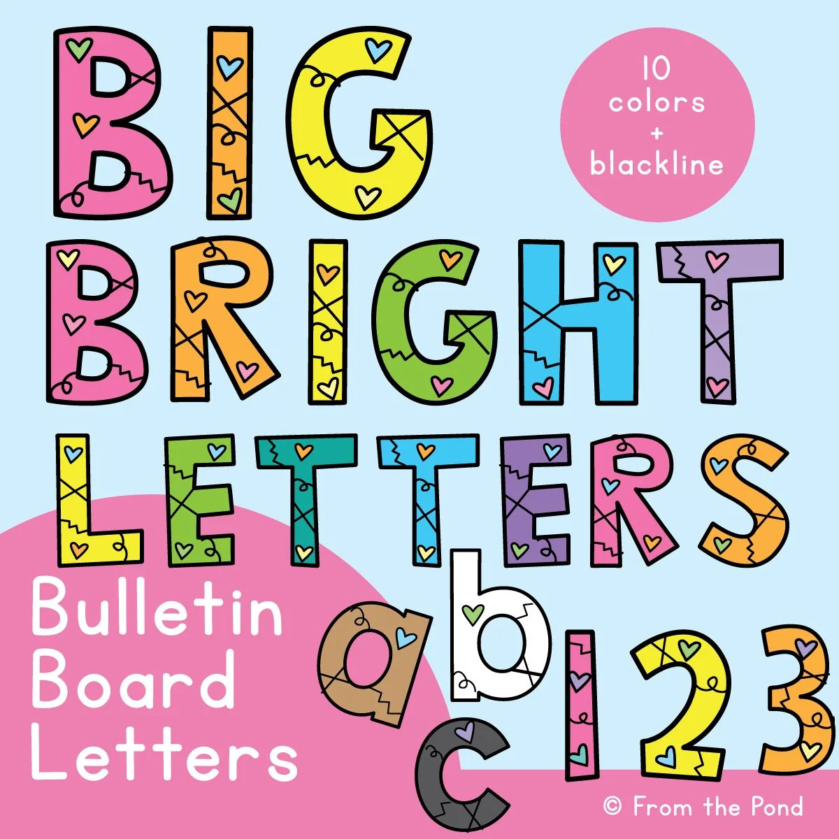 Bulletin Board Letters For The Classroom - Just Print And Display for Free Printable Bulletin Board Letters