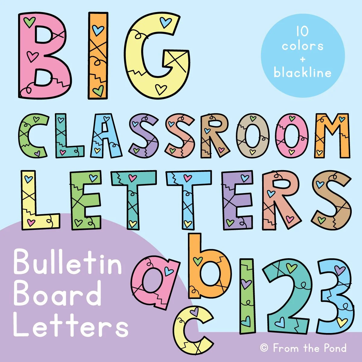 Bulletin Board Letters For The Classroom - Just Print And Display with regard to Free Printable Bulletin Board Letters