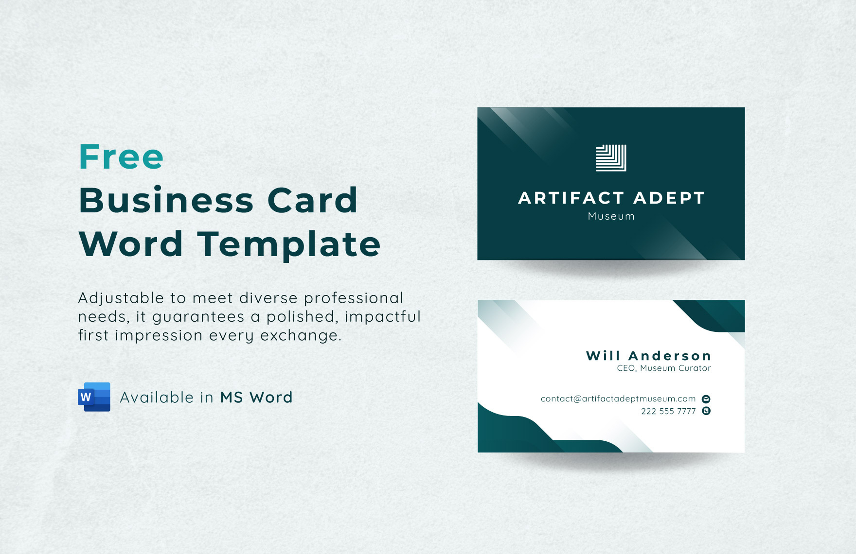 Business Card Word Template In Word, Pdf - Download | Template with Free Printable Business Card Templates For Word