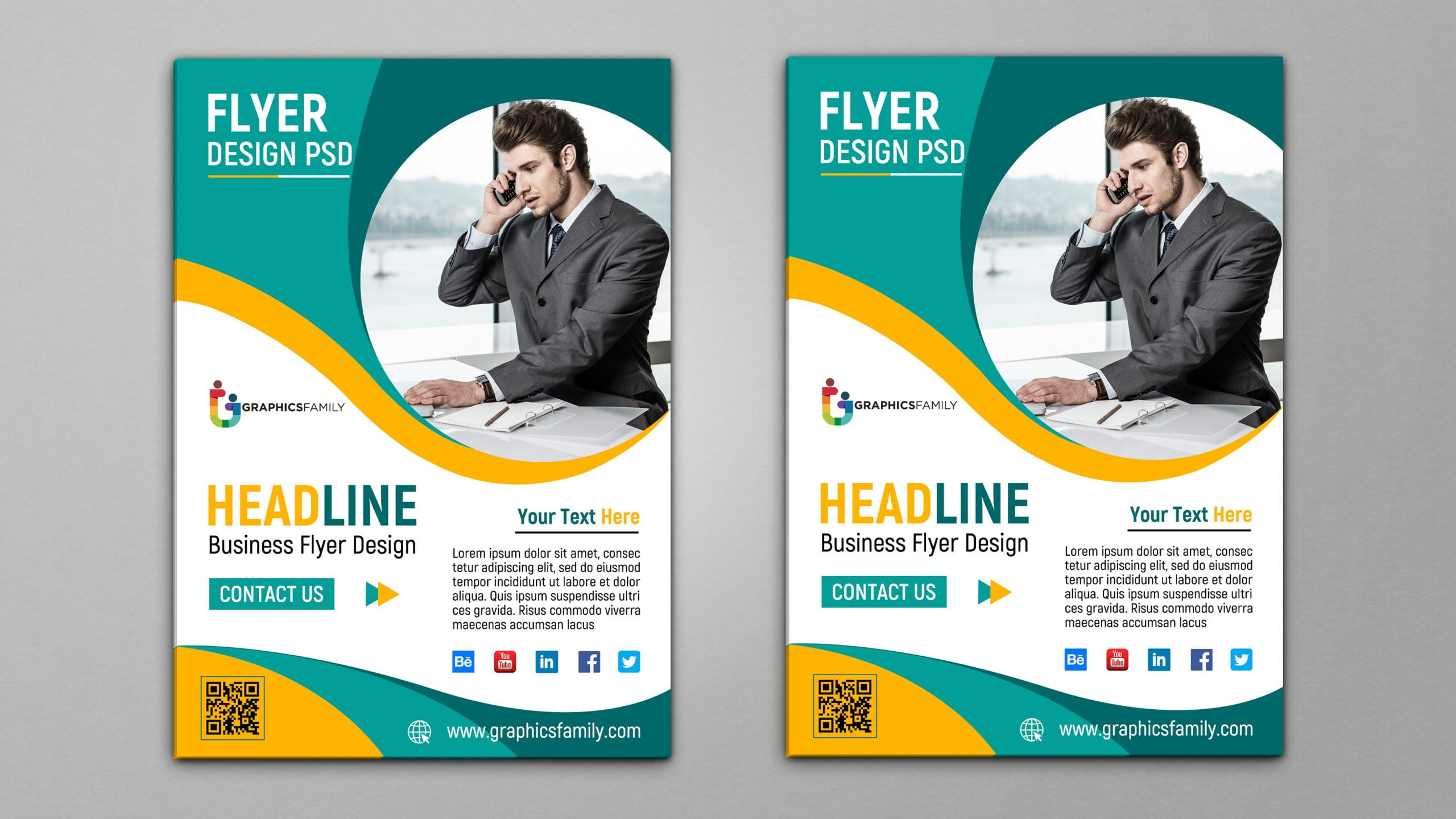 Business Flyer Template Design Psd – Graphicsfamily intended for Free Printable Business Flyers