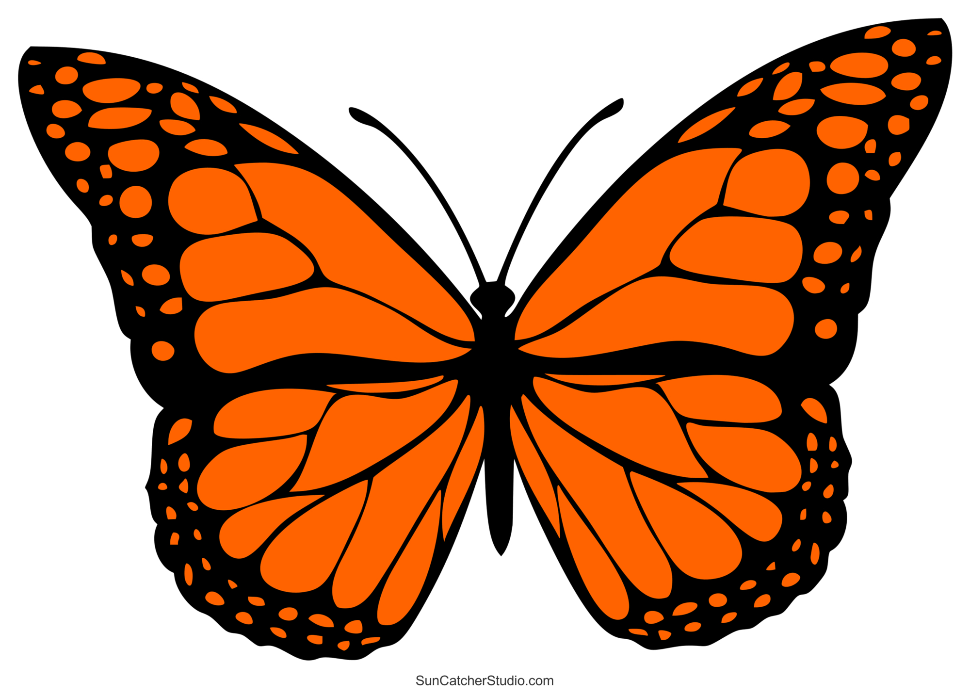 Butterfly Svg Files (Printable Templates, Patterns, & Clipart in Free Printable Butterfly Clipart