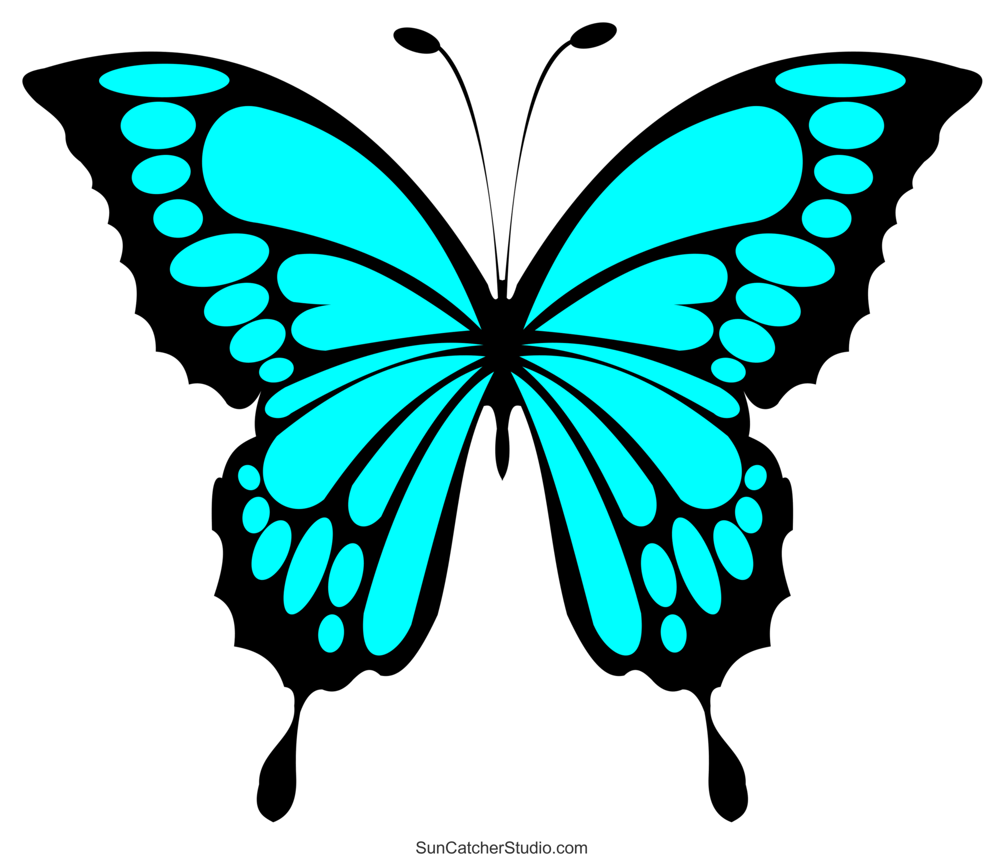 Butterfly Svg Files (Printable Templates, Patterns, & Clipart with Free Printable Butterfly Clipart