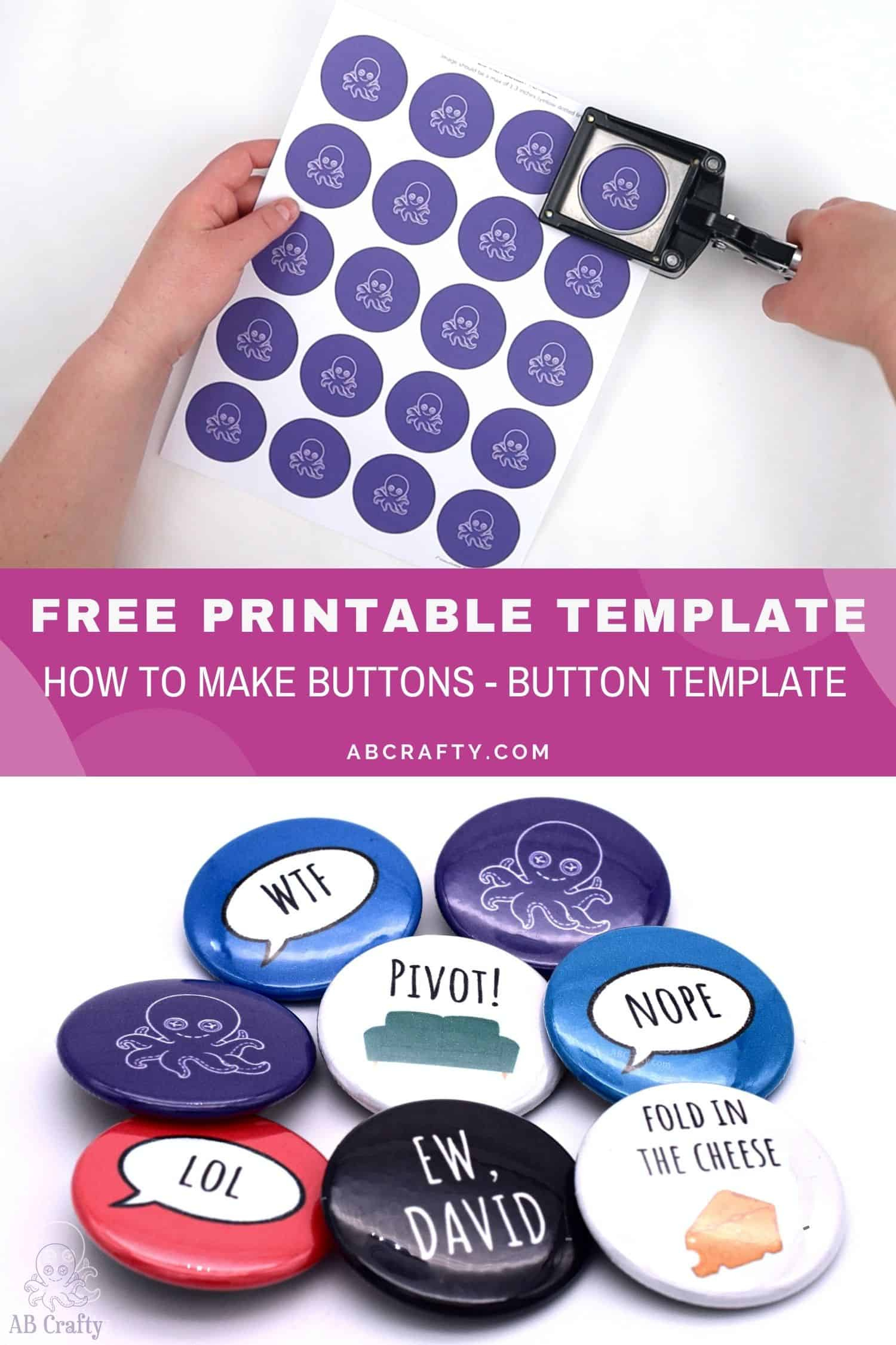 Button Template In 4 Sizes - Free Download - Ab Crafty pertaining to Free Printable Button Templates