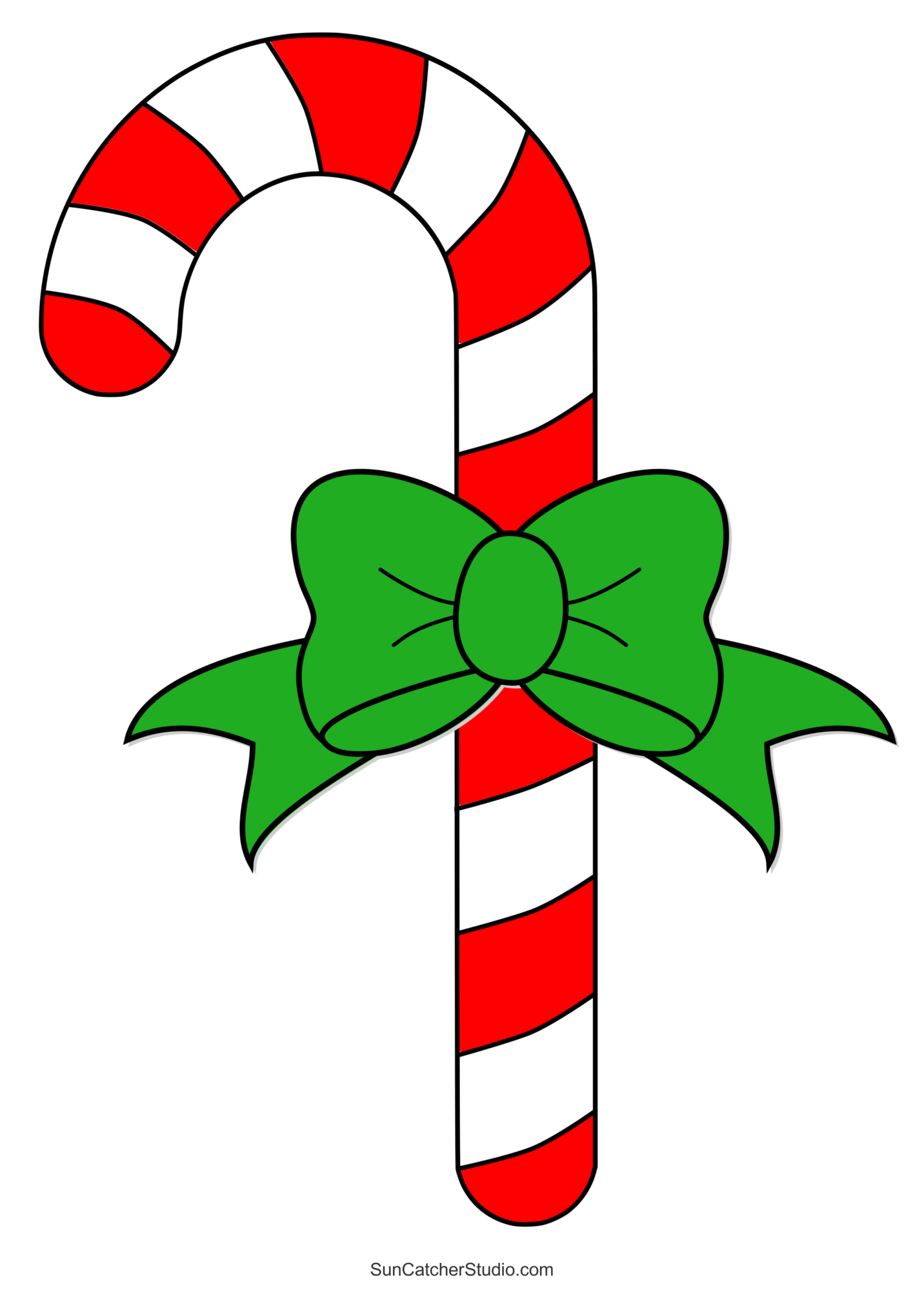 Candy Cane Templates (Free Printable Patterns & Stencils) – Free within Free Printable Candy Cane