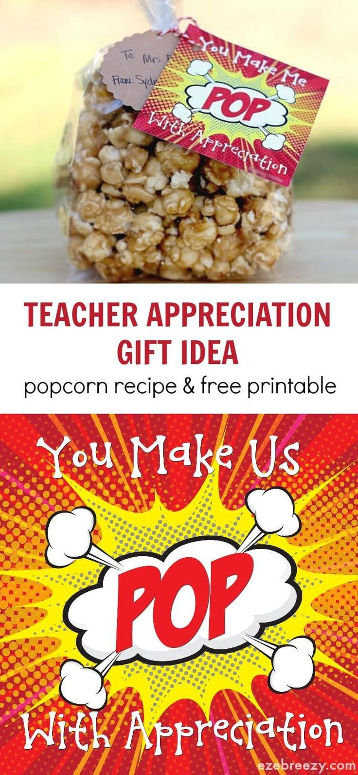 Caramel Popcorn pertaining to Free Popcorn Teacher Appreciation Printable