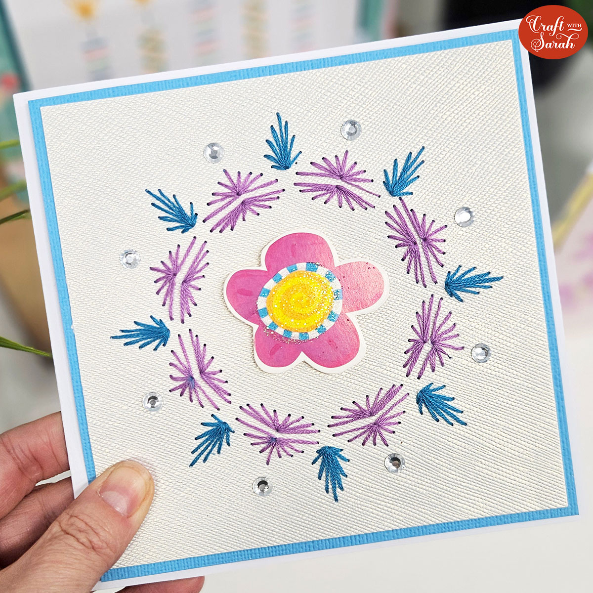Card Stitching Patterns: Paper Embroidery On Cards! - Craft With for Free Printable Paper Pricking Patterns