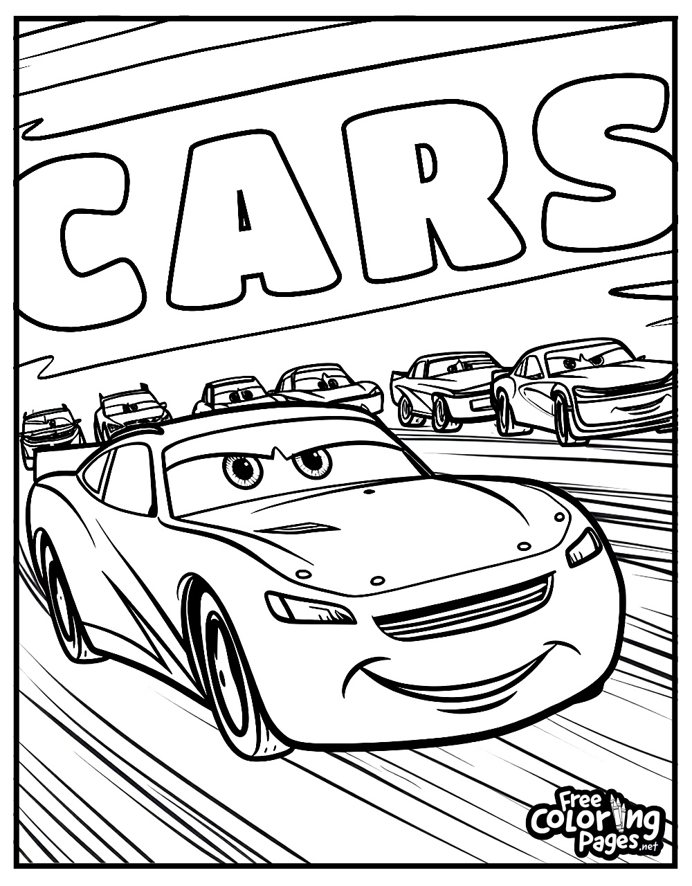 Cars Coloring Pages - Free Coloring Pages within Cars Colouring Pages Printable Free