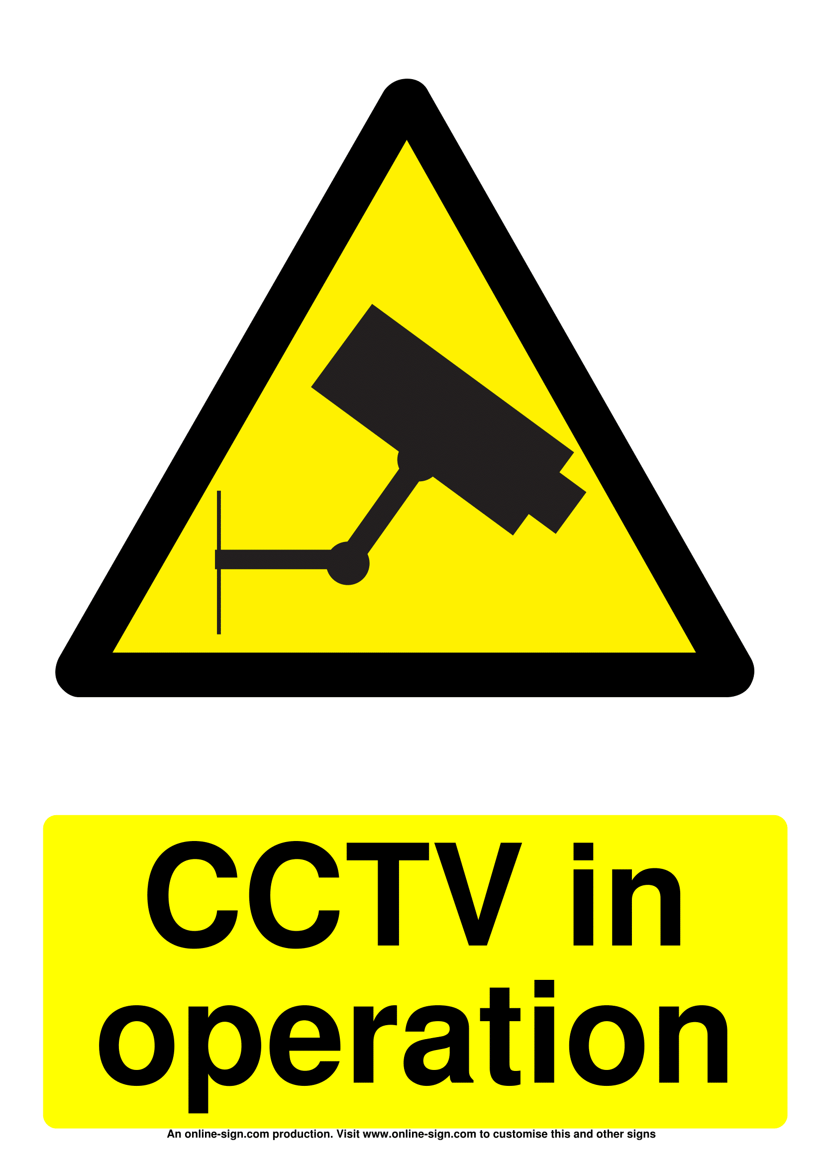 Cctv Signs | Poster Template within Printable Video Surveillance Signs Free