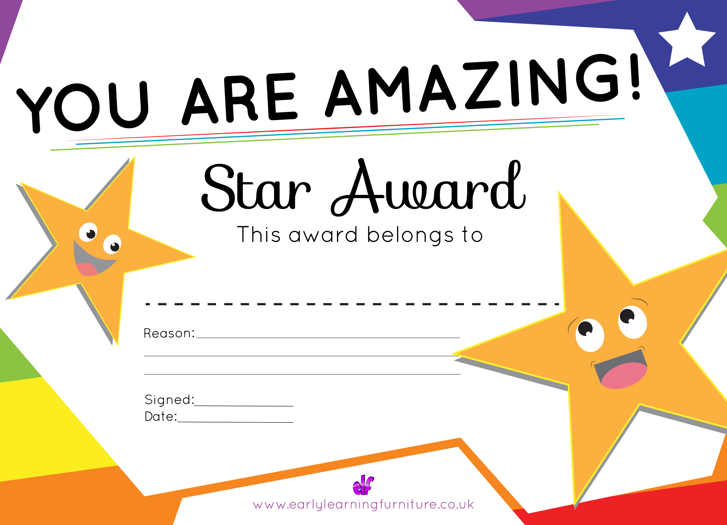Certificates And Awards - Free Printable Teaching Resources inside Free Printable Awards