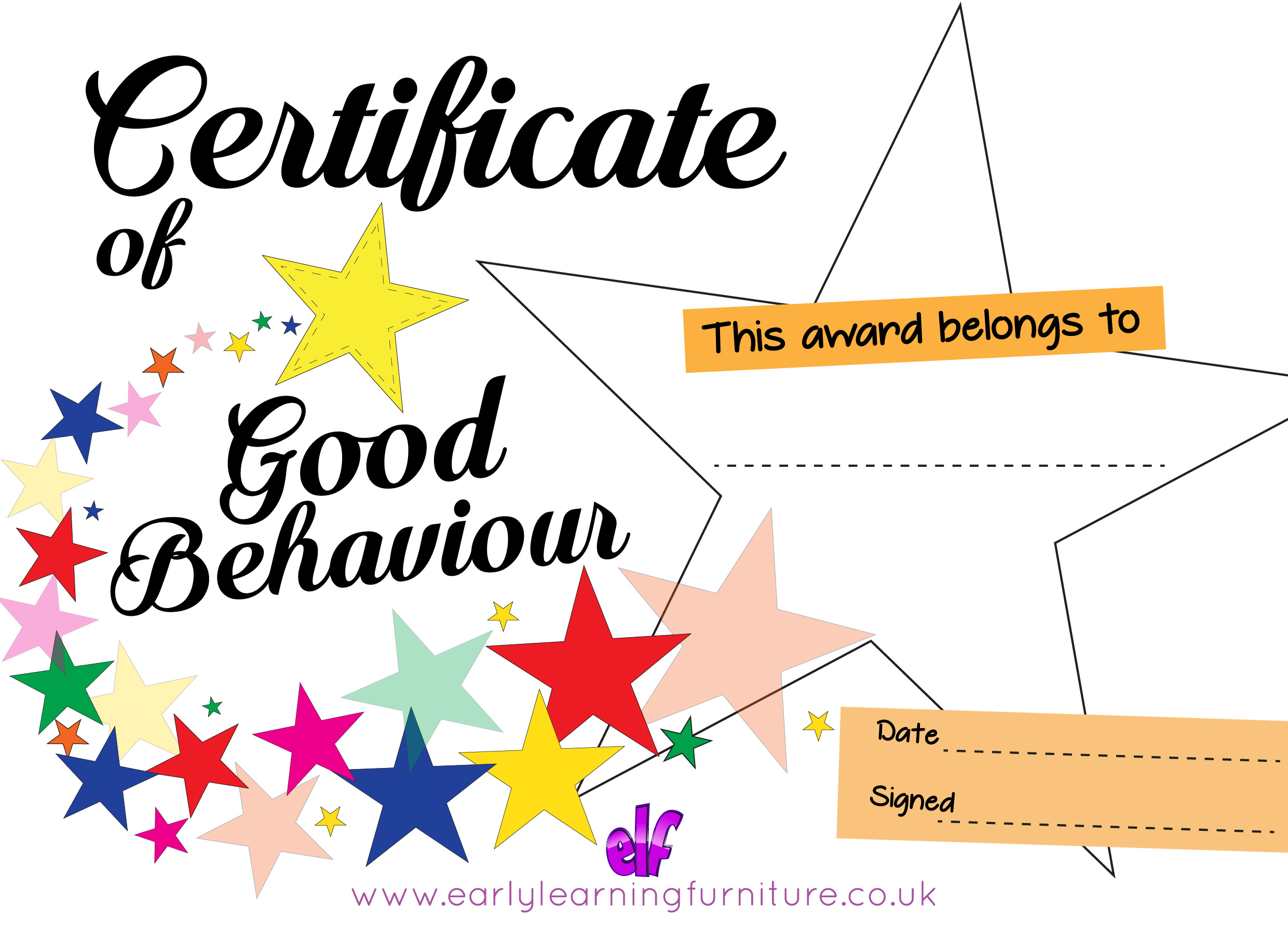 Certificates And Awards - Free Printable Teaching Resources pertaining to Good Behaviour Certificates Free Printable