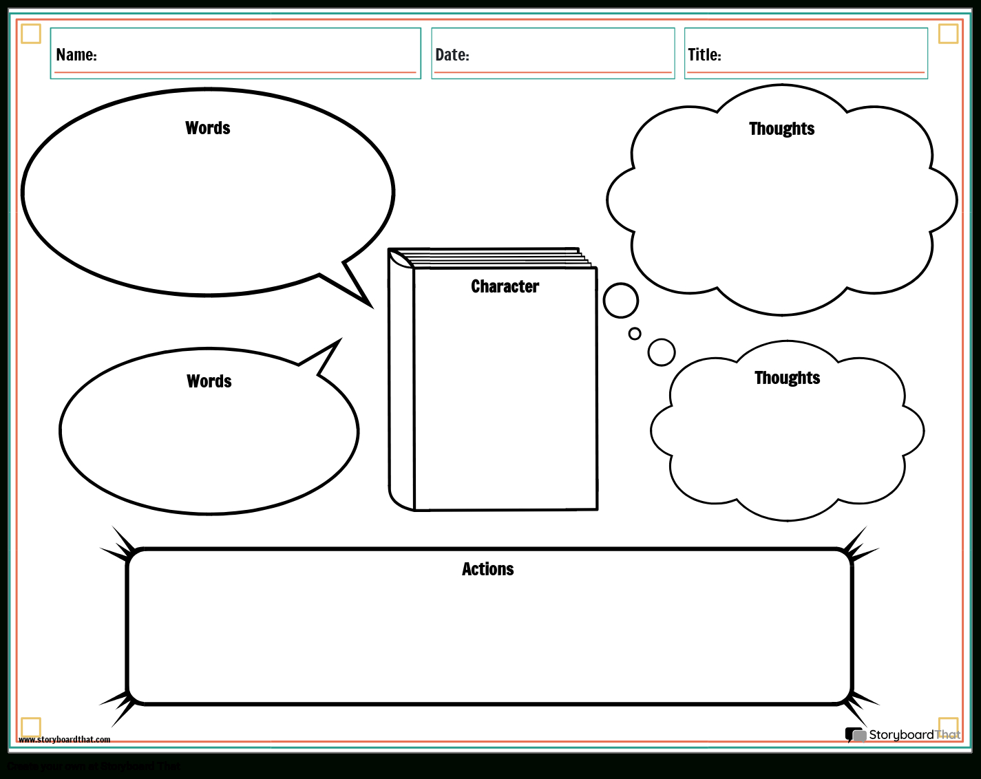 Character Map Worksheetsstoryboard That pertaining to Free Printable Character Map