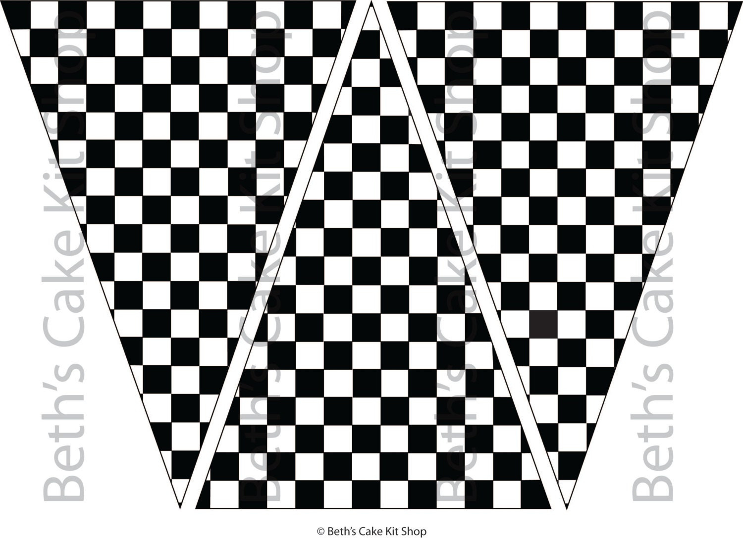 Checkered Flag Bunting Banner Download Party Backdrop - Etsy New with Free Printable Checkered Flag Banner