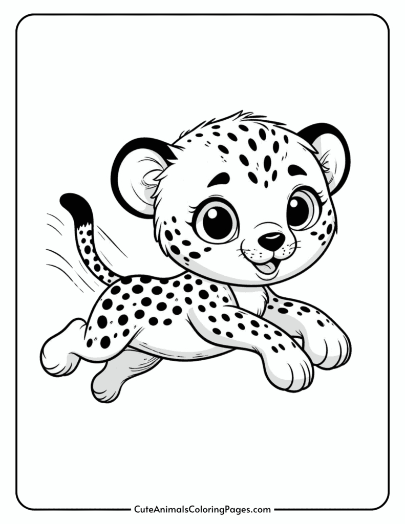 Cheetah Coloring Pages (10 Free Printable Pages) - Cute Animals pertaining to Free Printable Cheetah Pictures