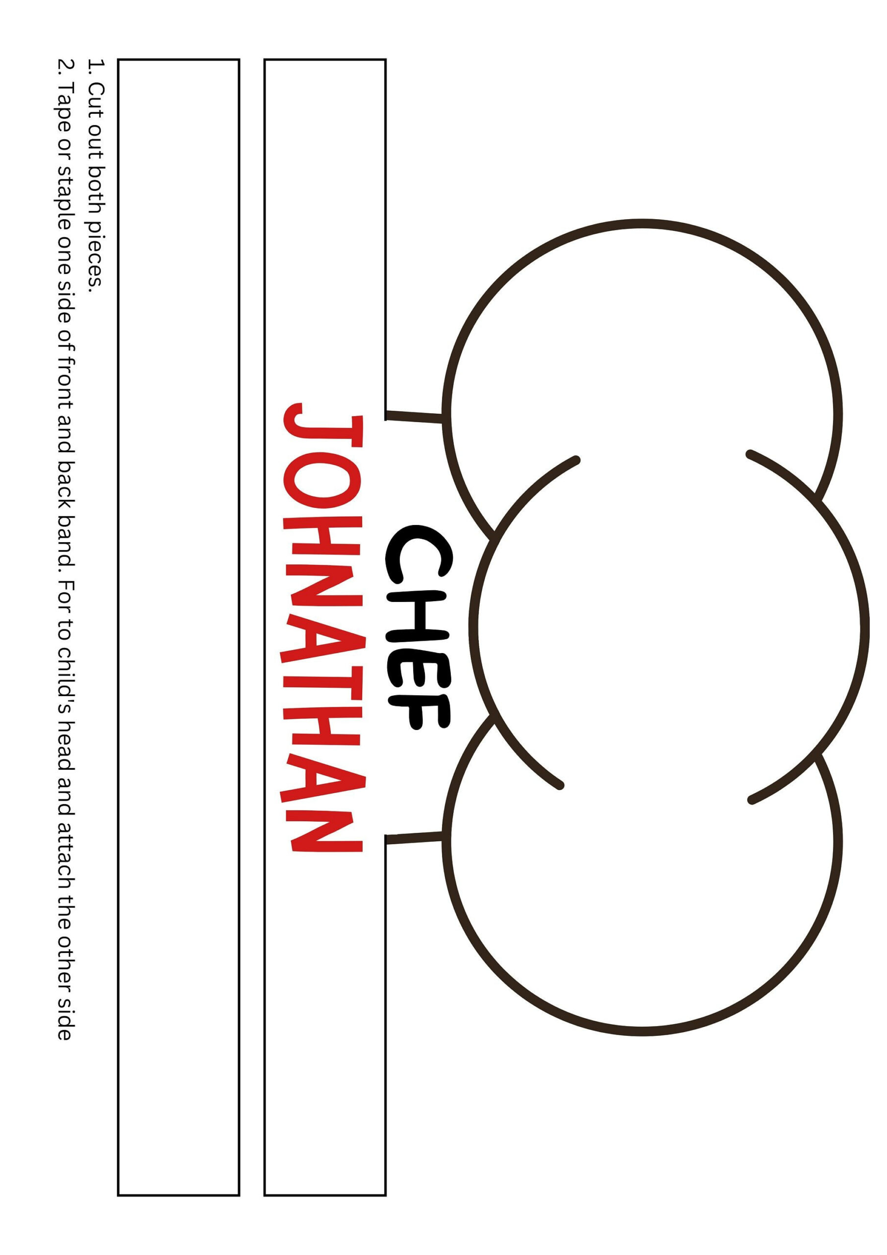 Chef Hat Template Free Printable - Shop On Pinterest inside Free Printable Chef Hat Pattern