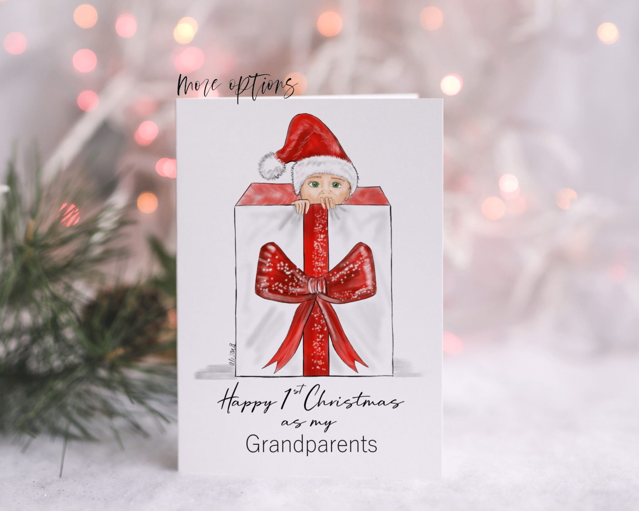 Christmas Card For Grandparents | Personalised Card | Cuando throughout Christmas Cards For Grandparents Free Printable