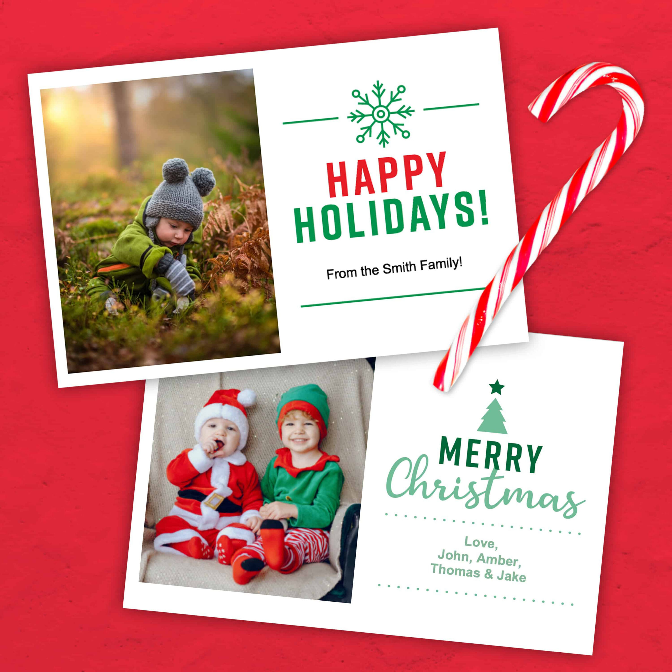 Christmas Card Template (4×6) - Free Printable Download intended for Christmas Cards Download Free Printable