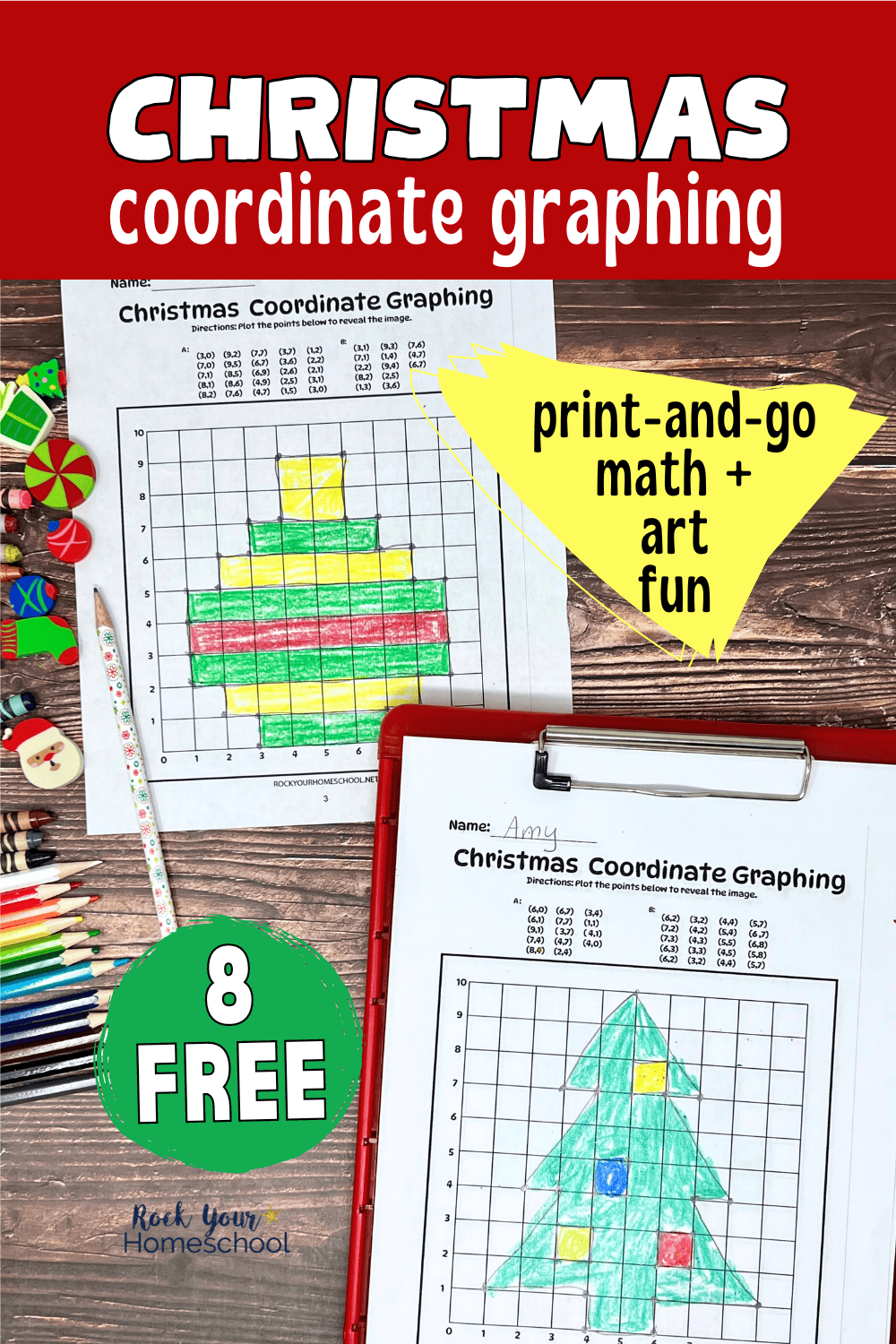 Christmas Coordinate Graphing Worksheets: Free Art + Math Fun with regard to Free Printable Christmas Coordinate Graphing Worksheets