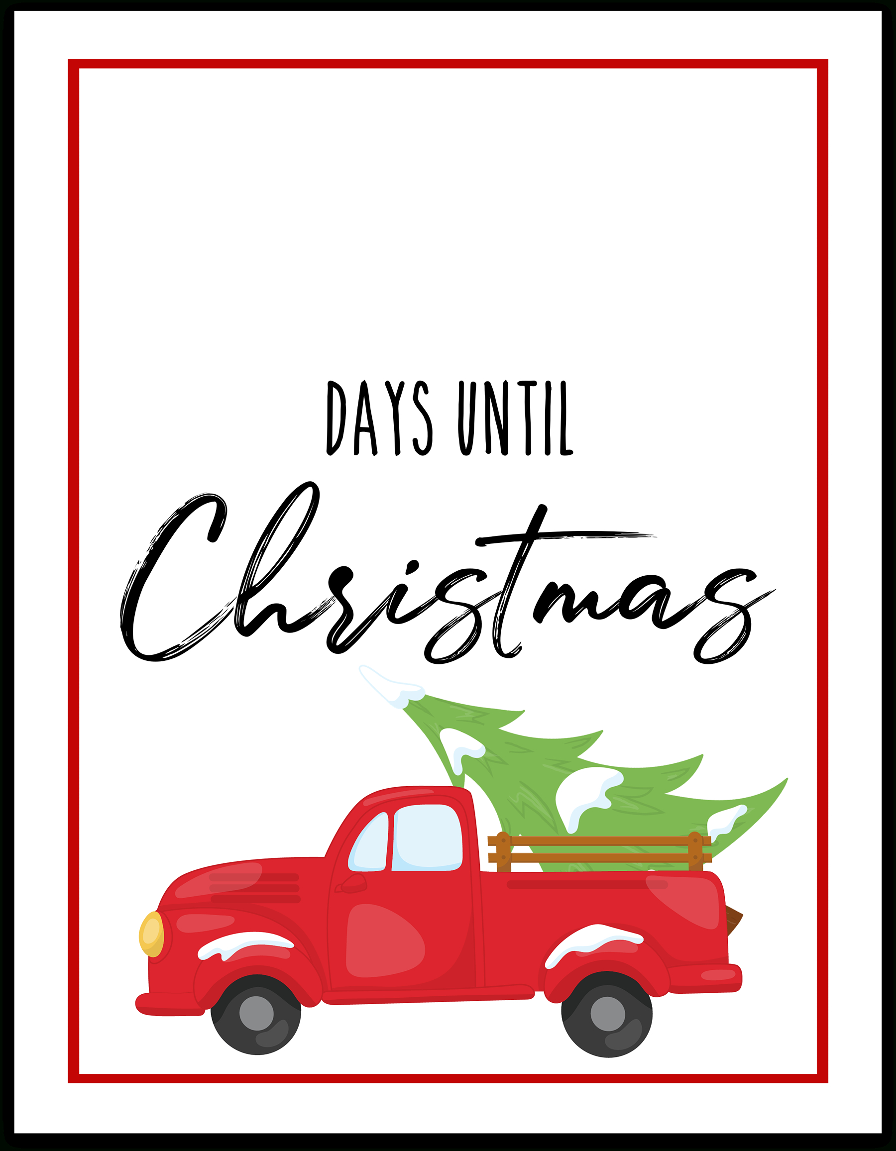 Christmas Countdown Free Printable - Extreme Couponing Mom with Christmas Countdown Free Printable