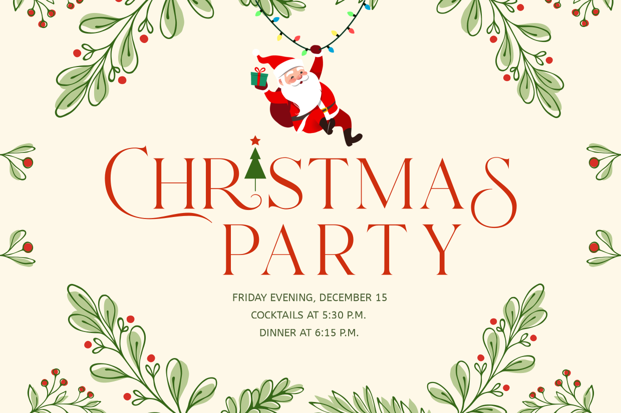 Christmas Party Announcement With Happy Santa Sign Template regarding Free Printable Christmas Party Signs