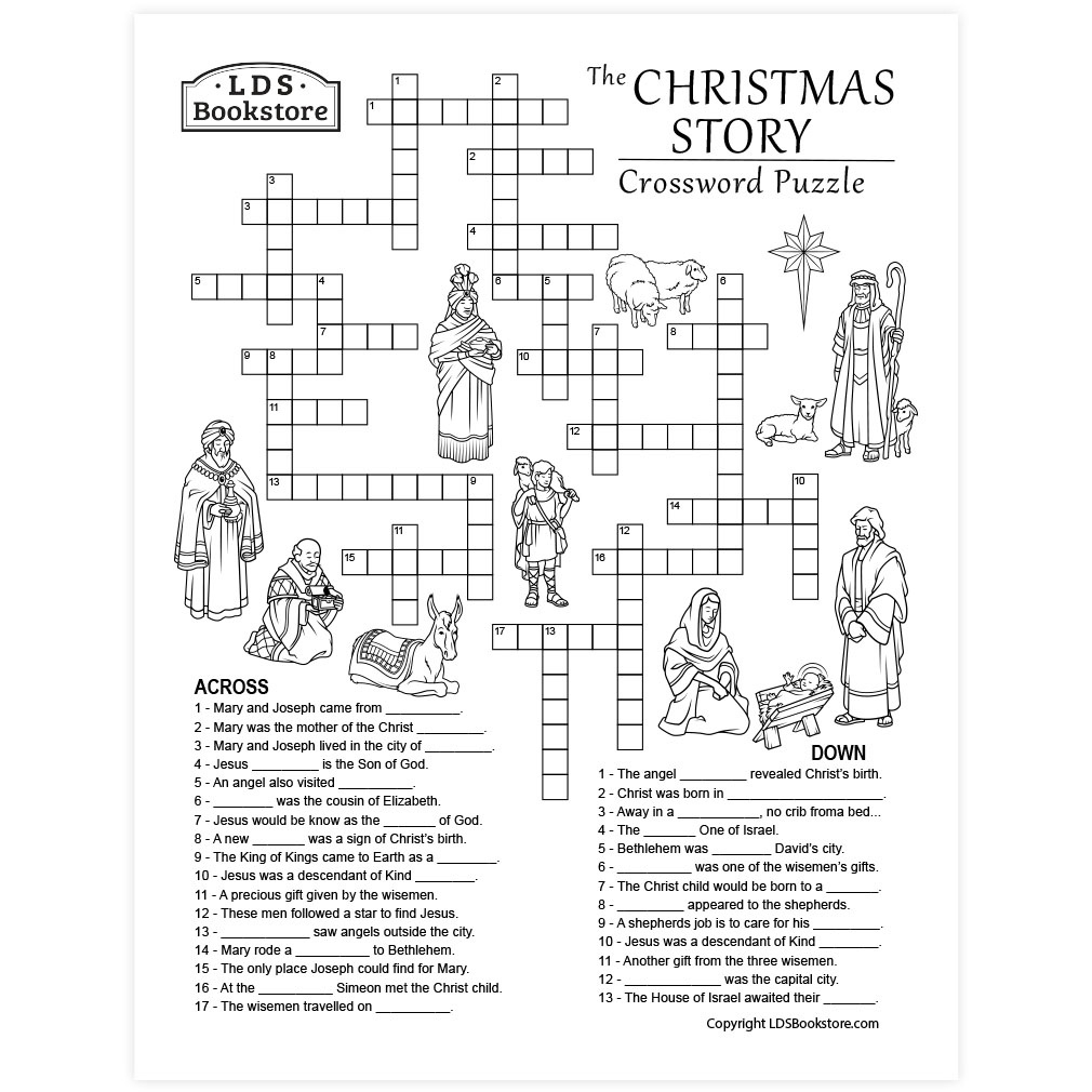 Christmas Story Crossword Puzzle - Printable regarding Free Printable Christmas Crossword Puzzles For Adults
