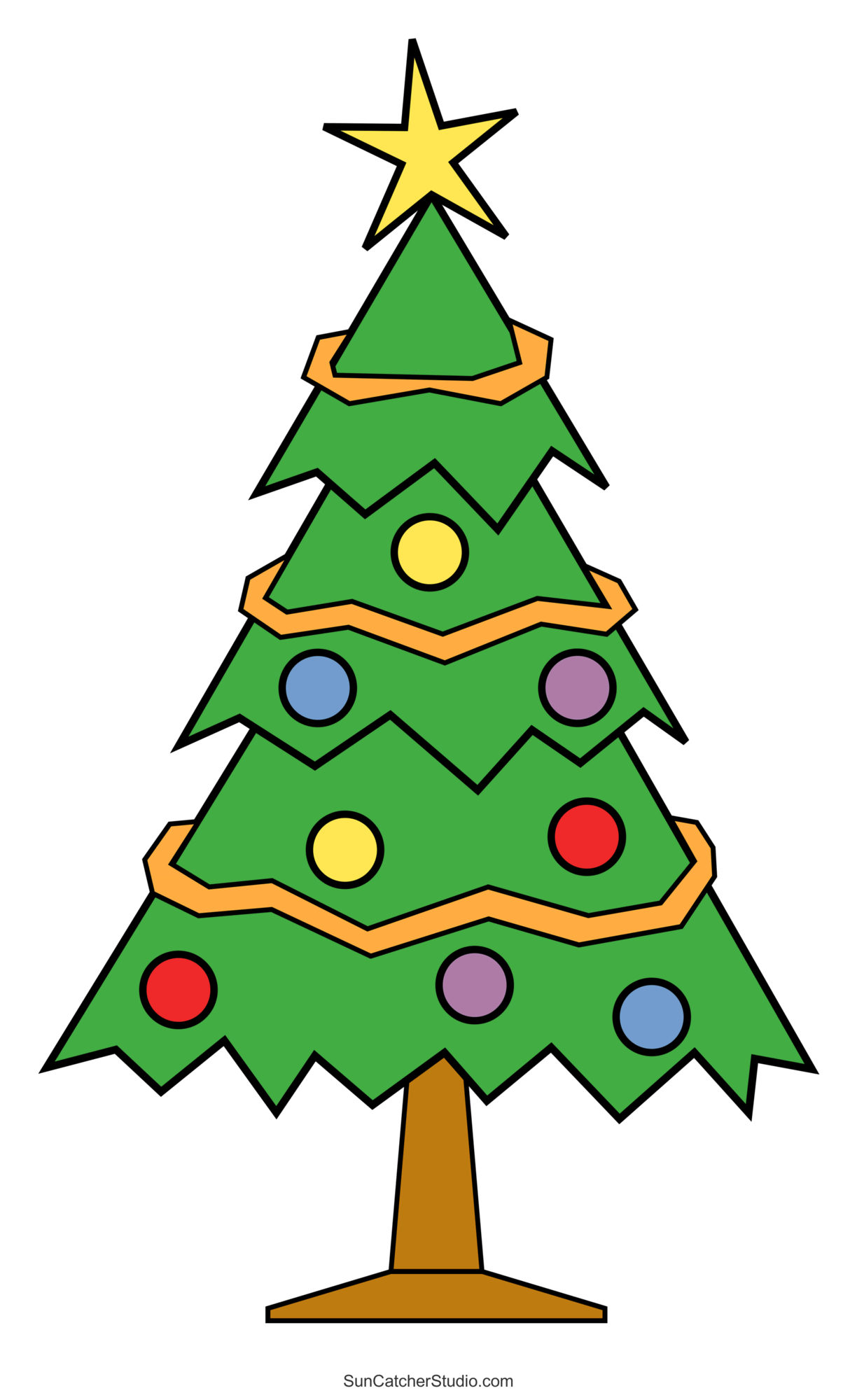 Christmas Tree Templates And Stencils (Free Printable Patterns within Free Printable Christmas Tree Images