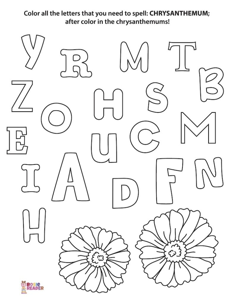 Chrysanthemum Book Activity - Reading Adventures For Kids Ages 3 for Chrysanthemum Free Printable Activities
