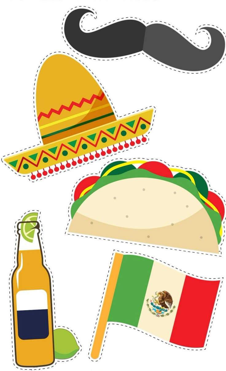 Cinco De Mayo Printable Photobooth Props within Free Printable Cinco De Mayo Photo Booth Props