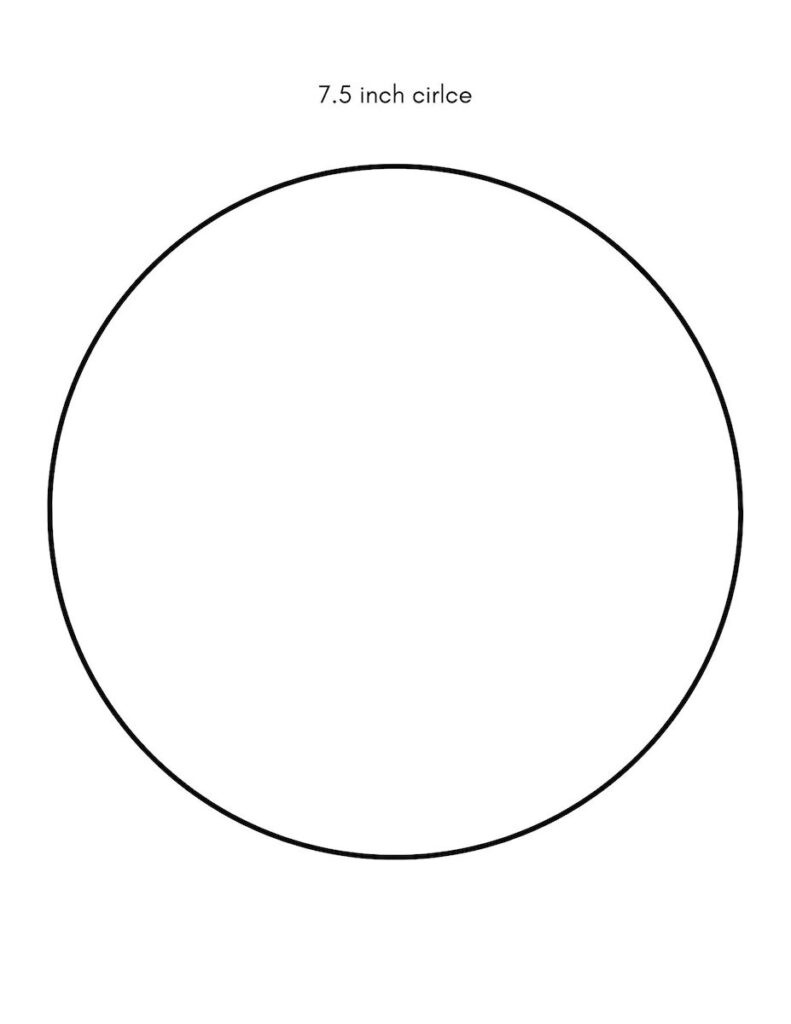 Circle Template Free Printables Small, Medium, And Large Sizes with Free Printable Party Circles