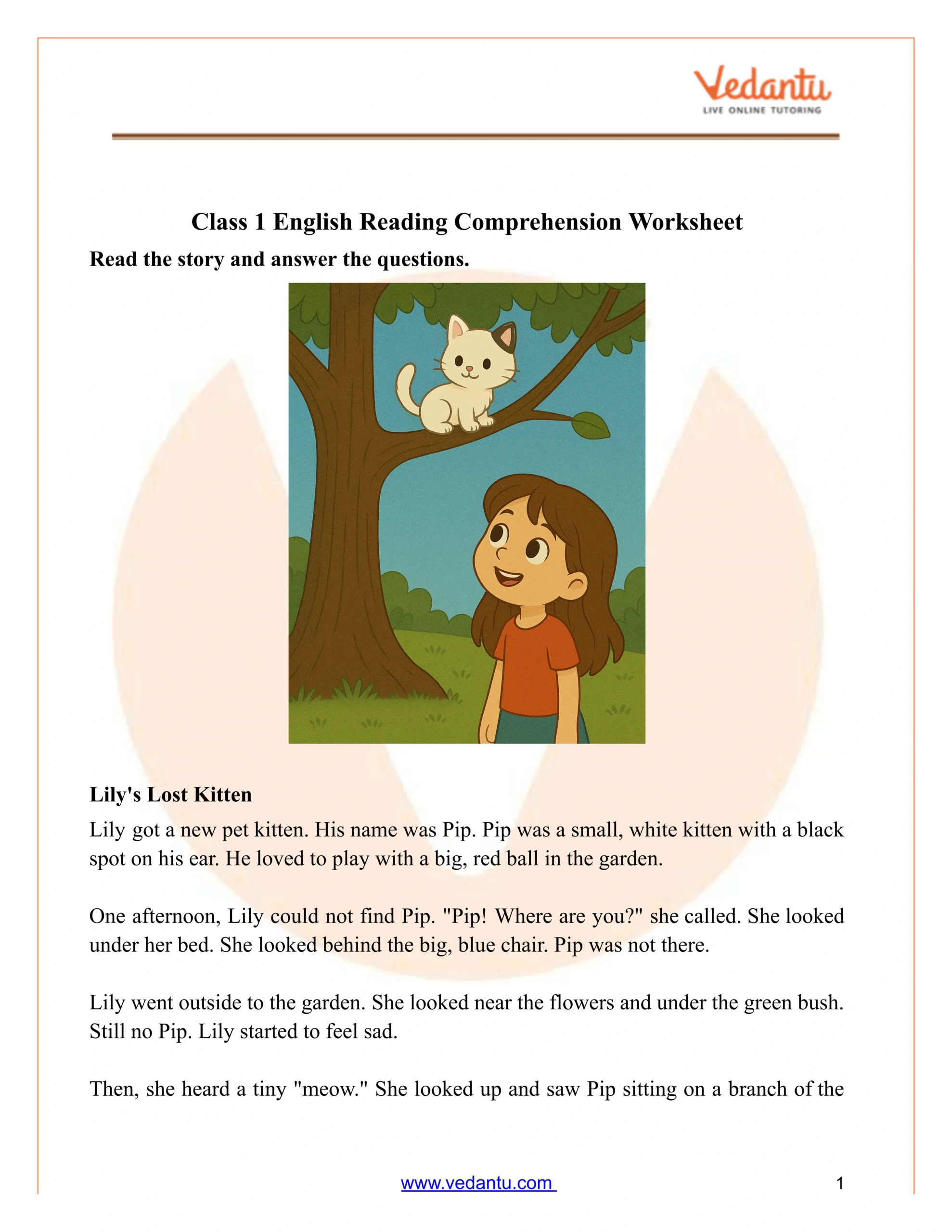 Class 1 Reading Comprehension Level H Worksheets Pdf for Free Printable Level H Books