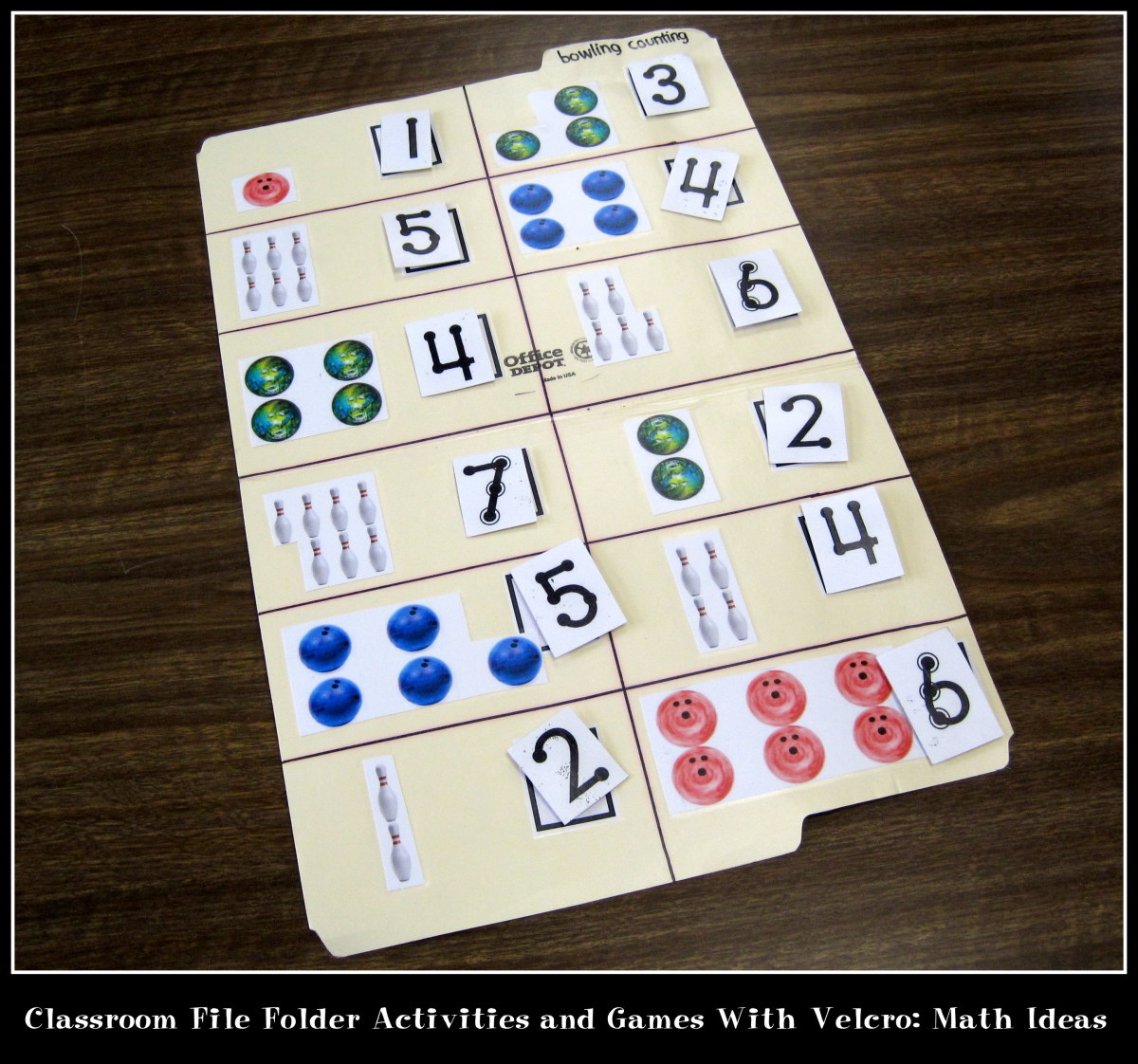 Classroom File Folder Activities And Games With Velcro: Math Ideas for Free Printable Math File Folder Games For Preschoolers