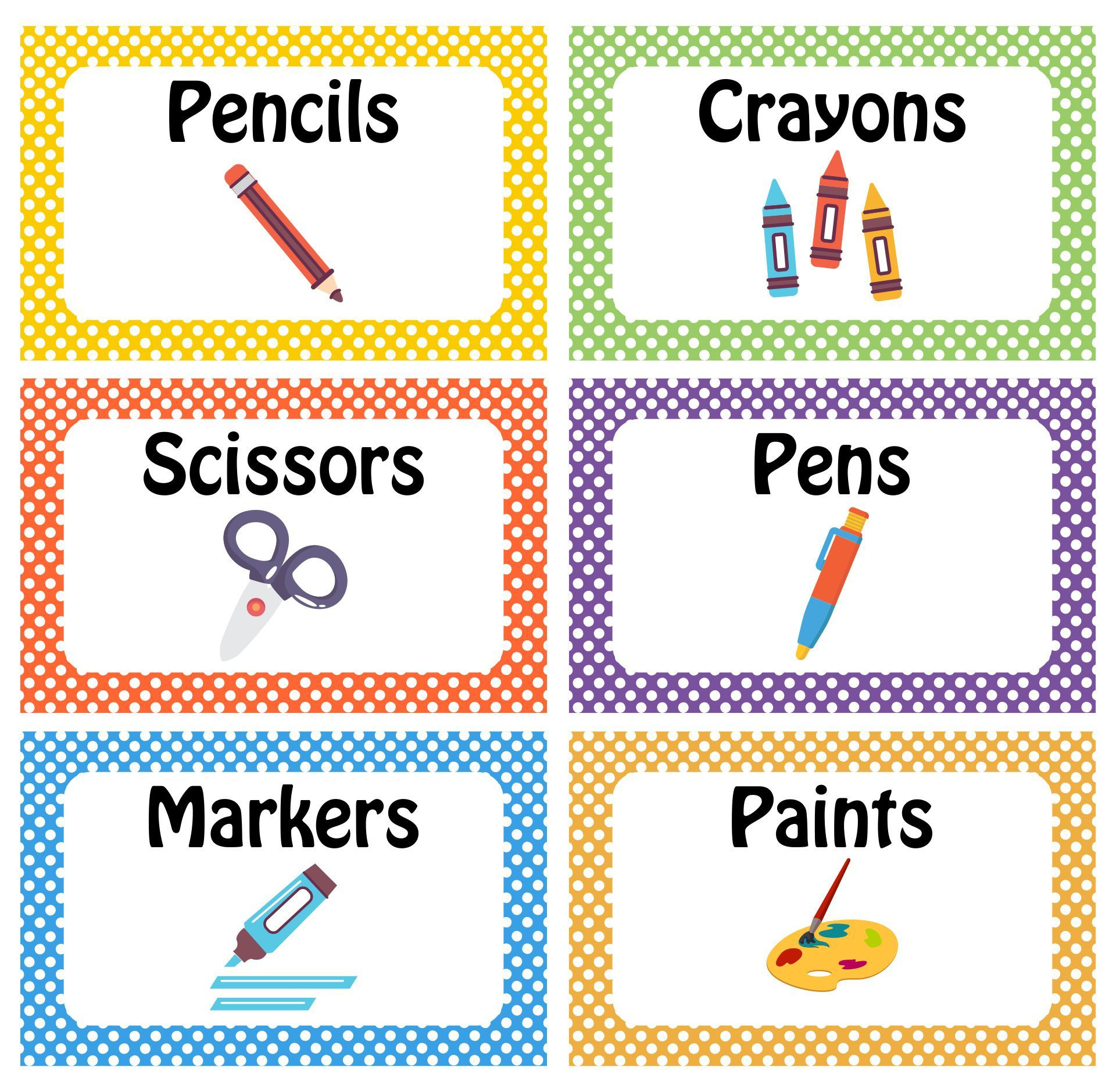 Classroom Labels - 10 Free Pdf Printables | Printablee for Free Printable Classroom Signs And Labels