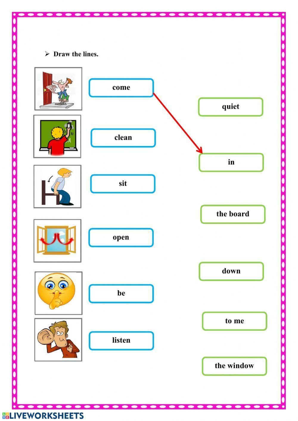 Classroom Rules Worksheet | Live Worksheets - Worksheets Library with Free Printable Classroom Rules Worksheets