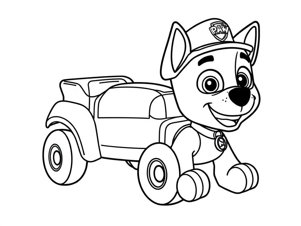 Coloring Page Of Marshall From Paw Patrol - Free Printable intended for Free Printable Paw Patrol Coloring Pages