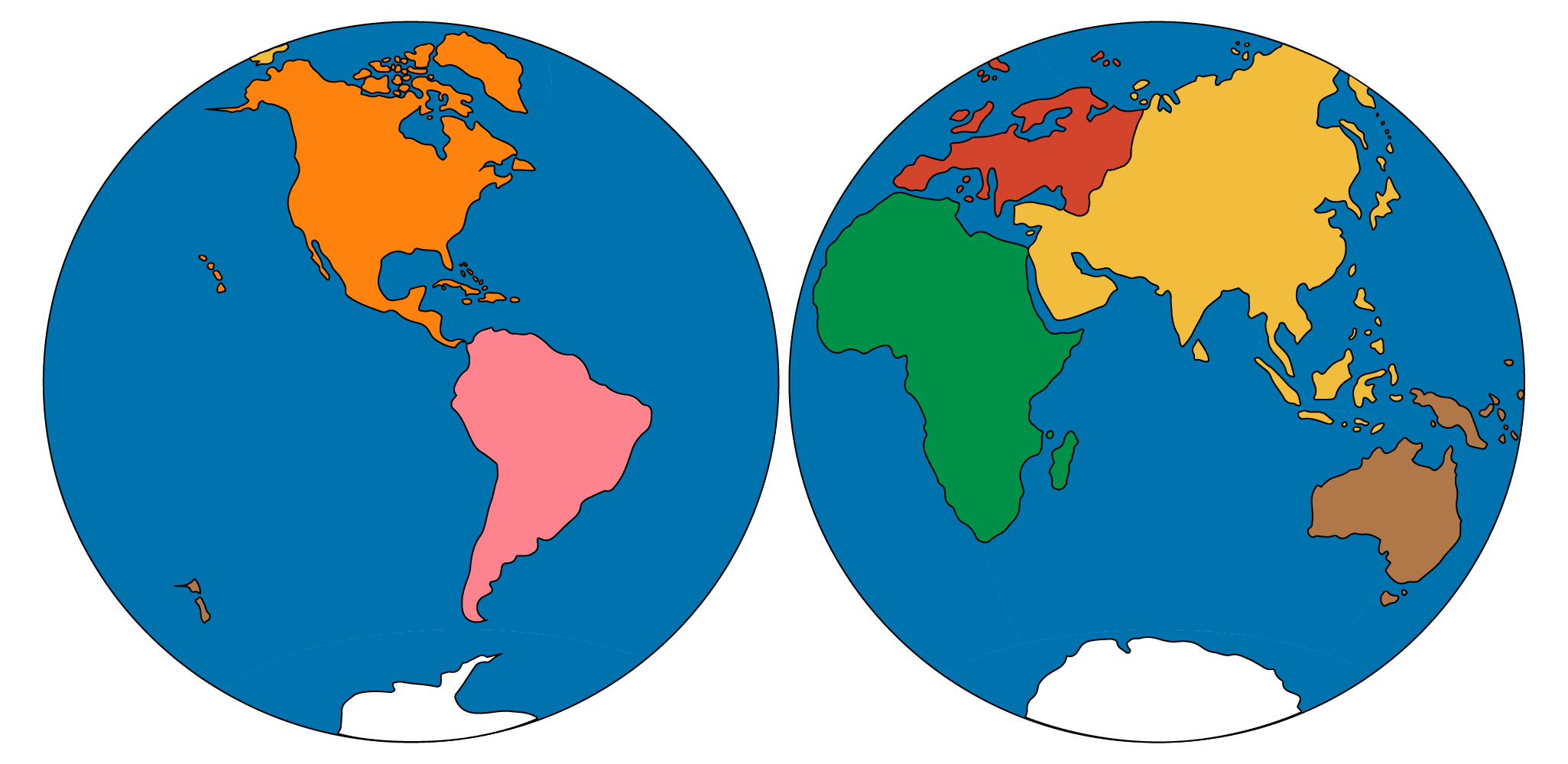 Continents And Oceans - All-Day Primary with Montessori World Map Free Printable