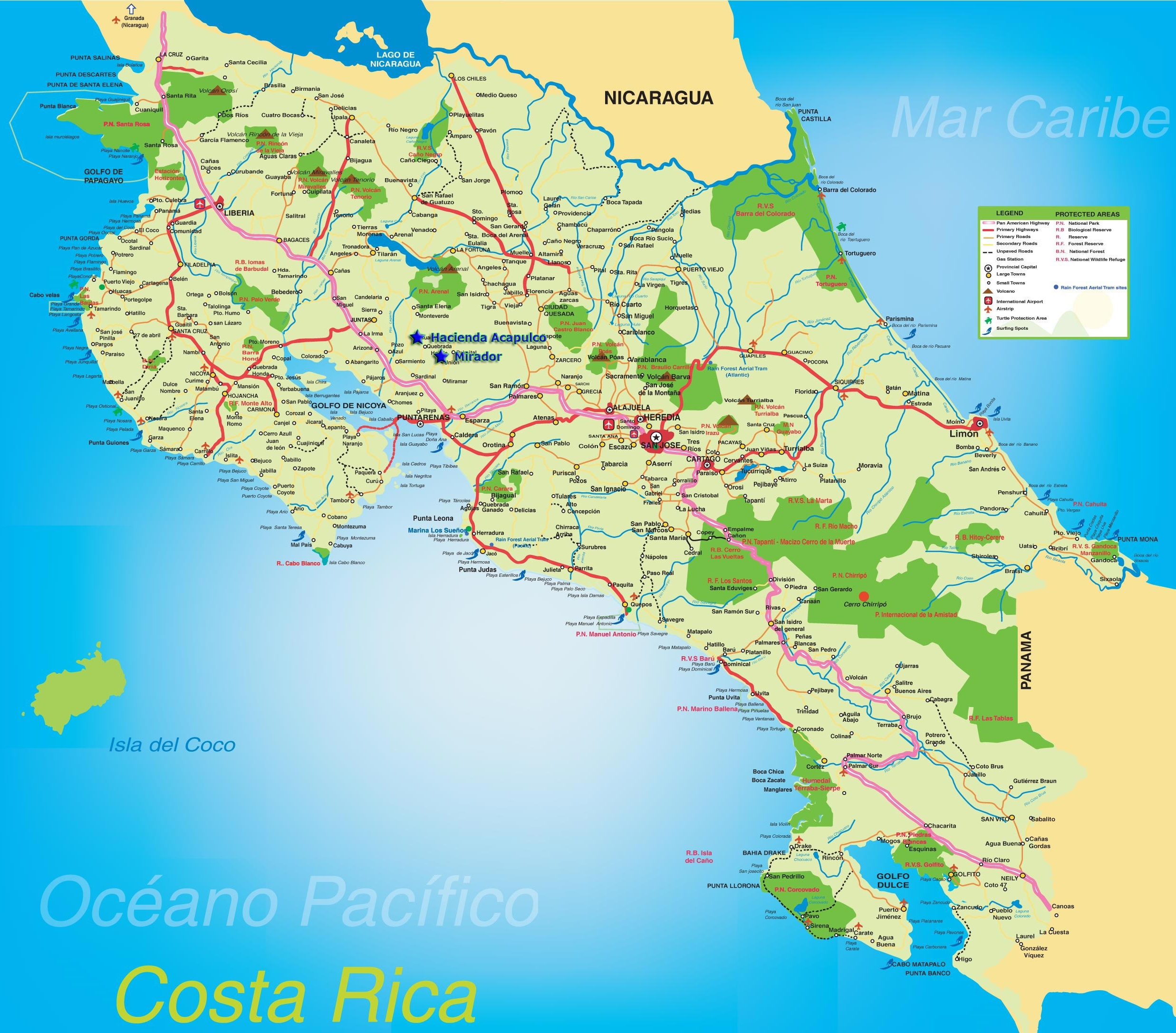 Costa Rica Map - Serendipity Adventures intended for Free Printable Map Of Costa Rica