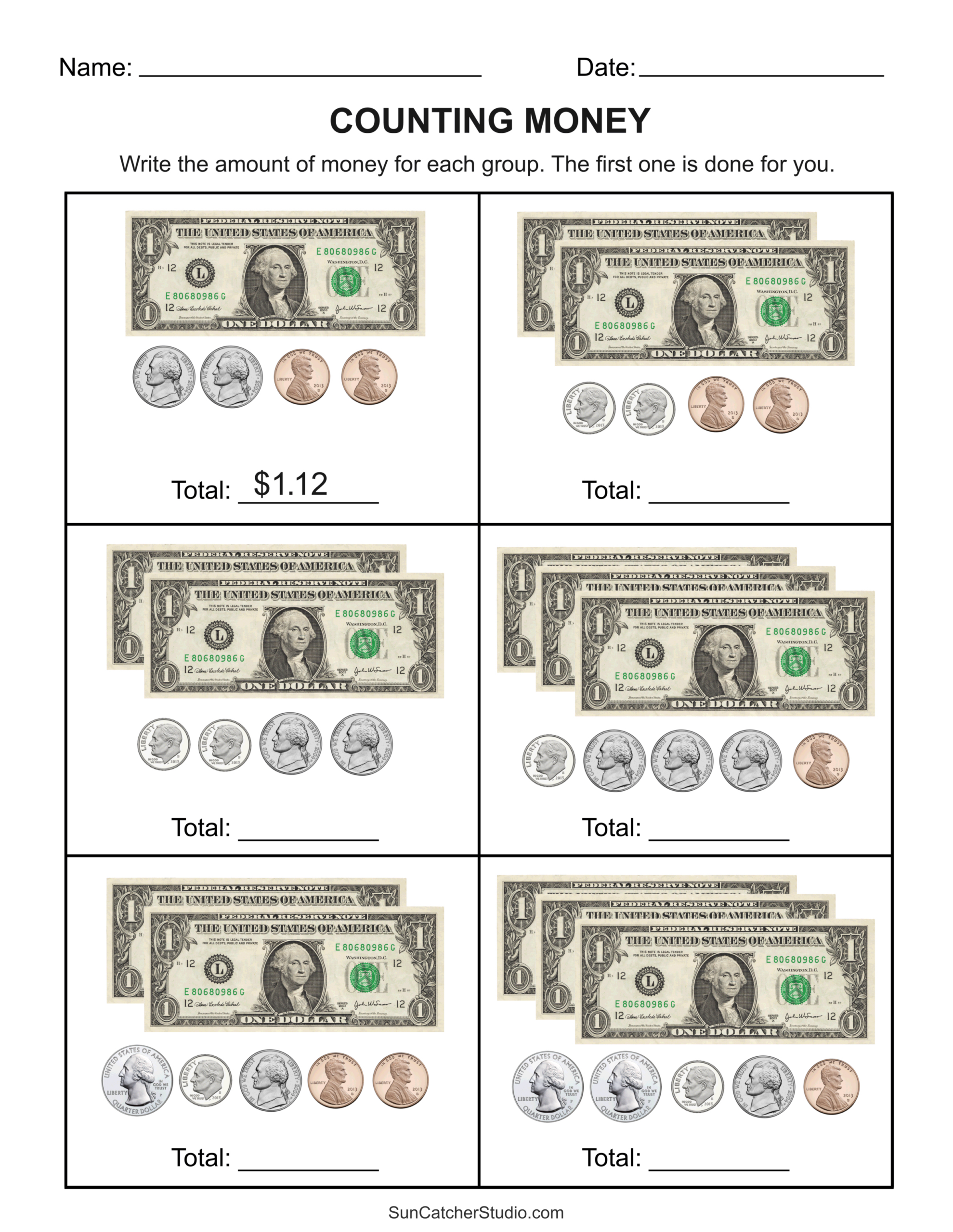Counting Money Worksheets (Money Math) – Free Printables throughout Free Printable Money Worksheets