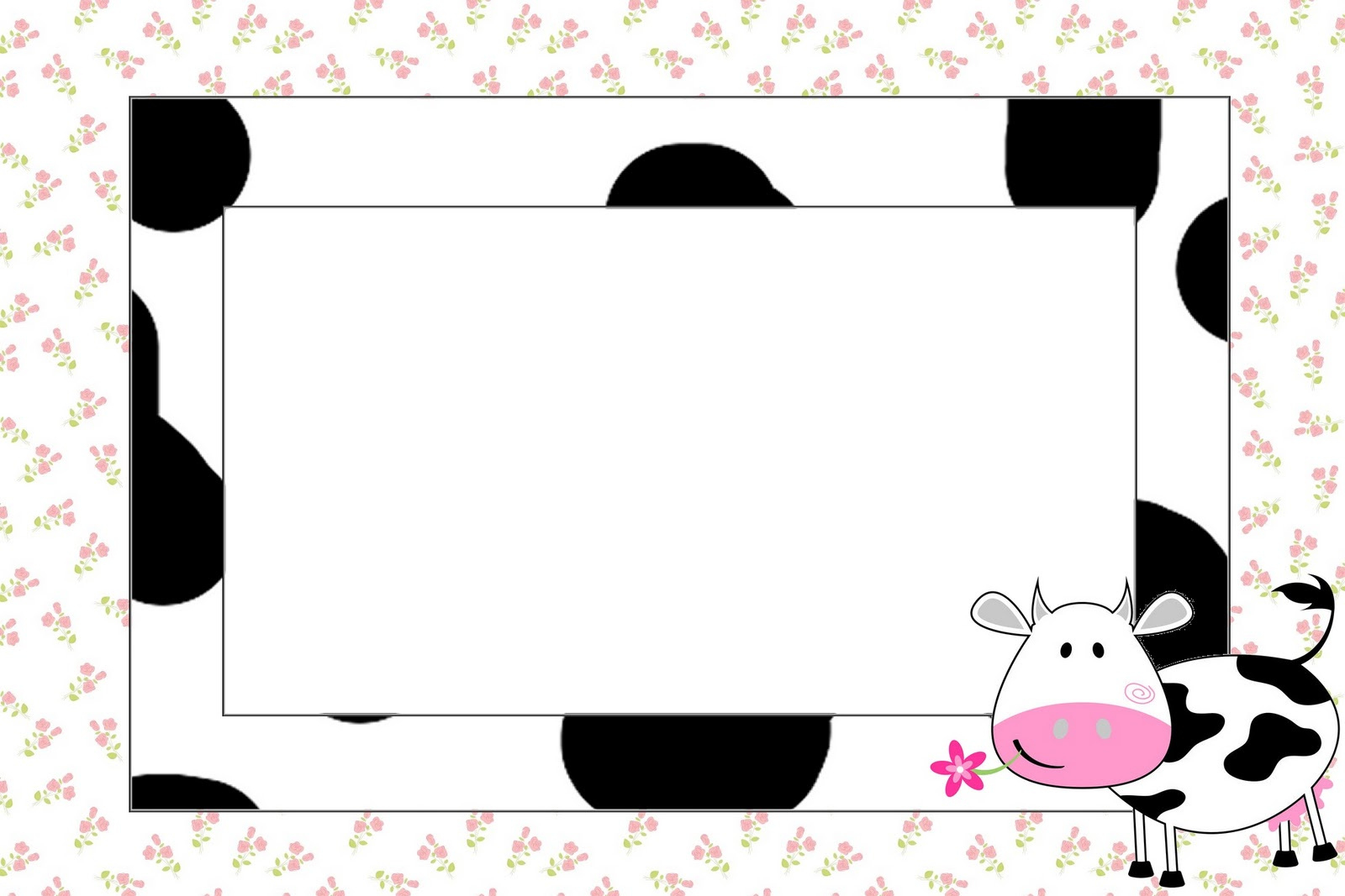 Cow And Patchwork Free Printable Invitations. - Oh My Fiesta! In for Free Printable Cow Birthday Invitations