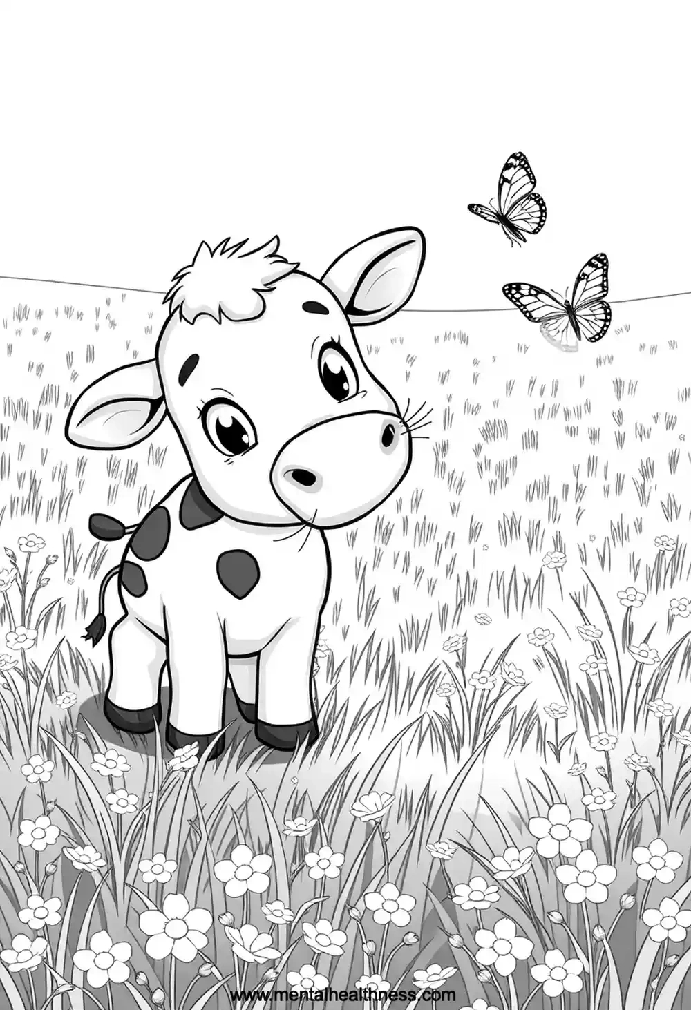 Cow Coloring Pages (Free Pdf Printables) pertaining to Coloring Pages Of Cows Free Printable