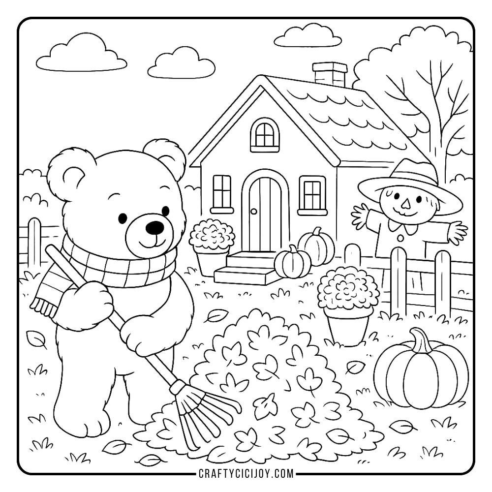Cozy Fall Coloring Pages (20 Free Printable Pdfs) - Craftycicijoy with Free Printable Coloring Pages Fall Season