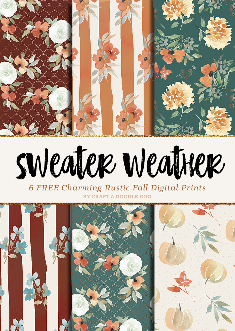 Craft A Doodle Doo: Free Fall Digital Printable Paper Pack within Free Printable Autumn Paper