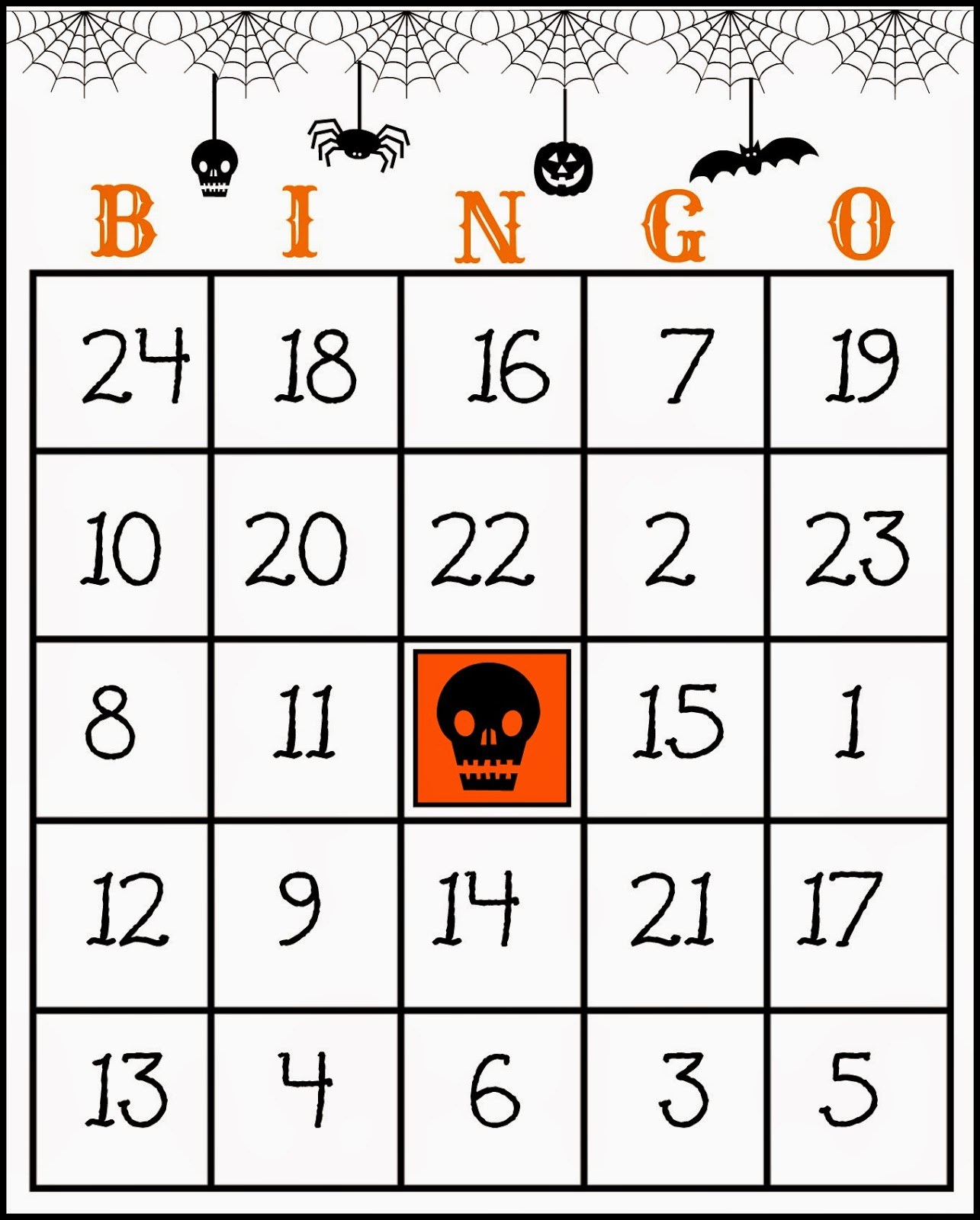 Crafty In Crosby: Free Printable Halloween Bingo Game for Free Printable Halloween Bingo Cards
